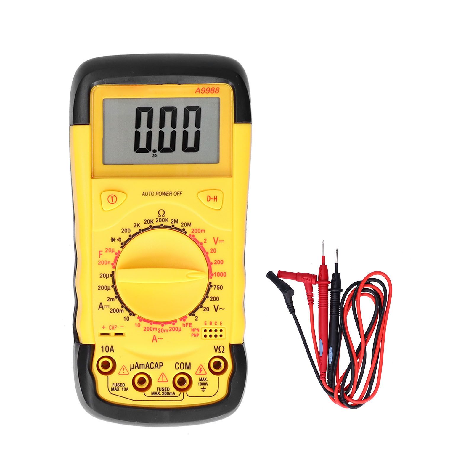 Multifunction Multimeter Intelligent Overload Protection Automatic Shutdown view 2