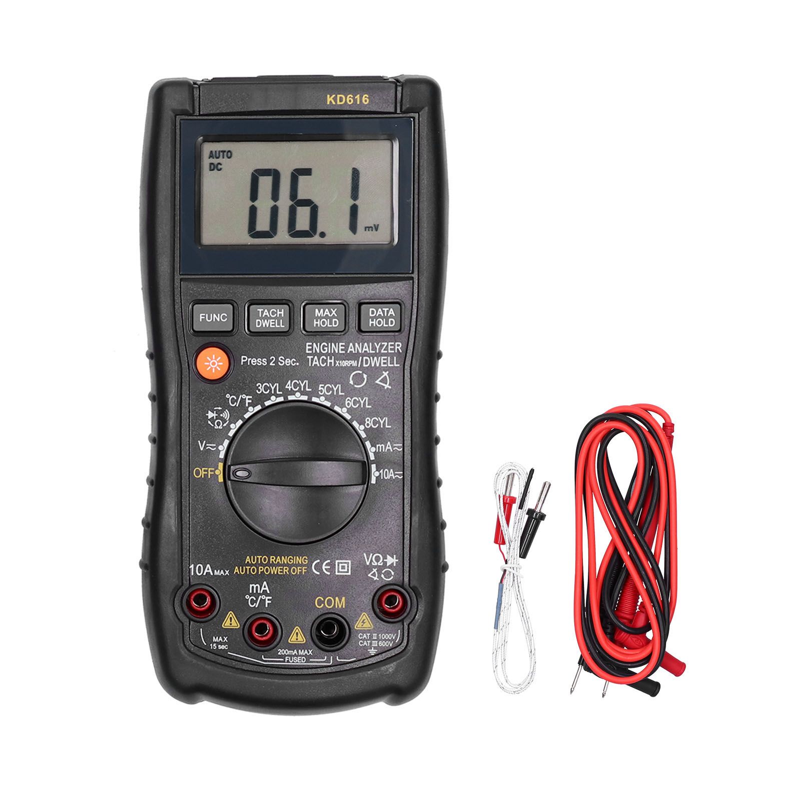Multifunction Digital Multimeter Smart Backlight LCD Autoranging Temperature view 2