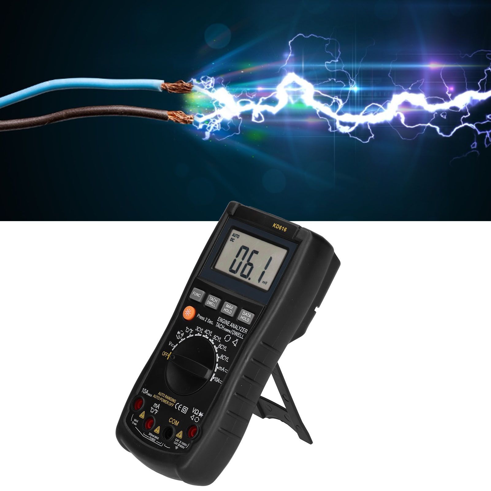 Multifunction Digital Multimeter Smart Backlight LCD Autoranging Temperature view 11