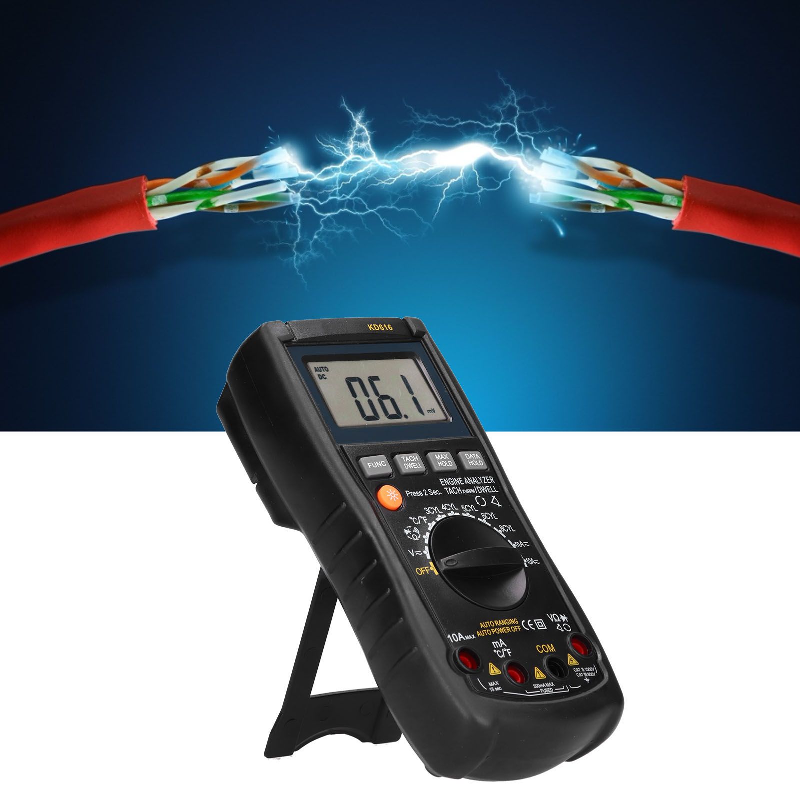 Multifunction Digital Multimeter Smart Backlight LCD Autoranging Temperature view 12