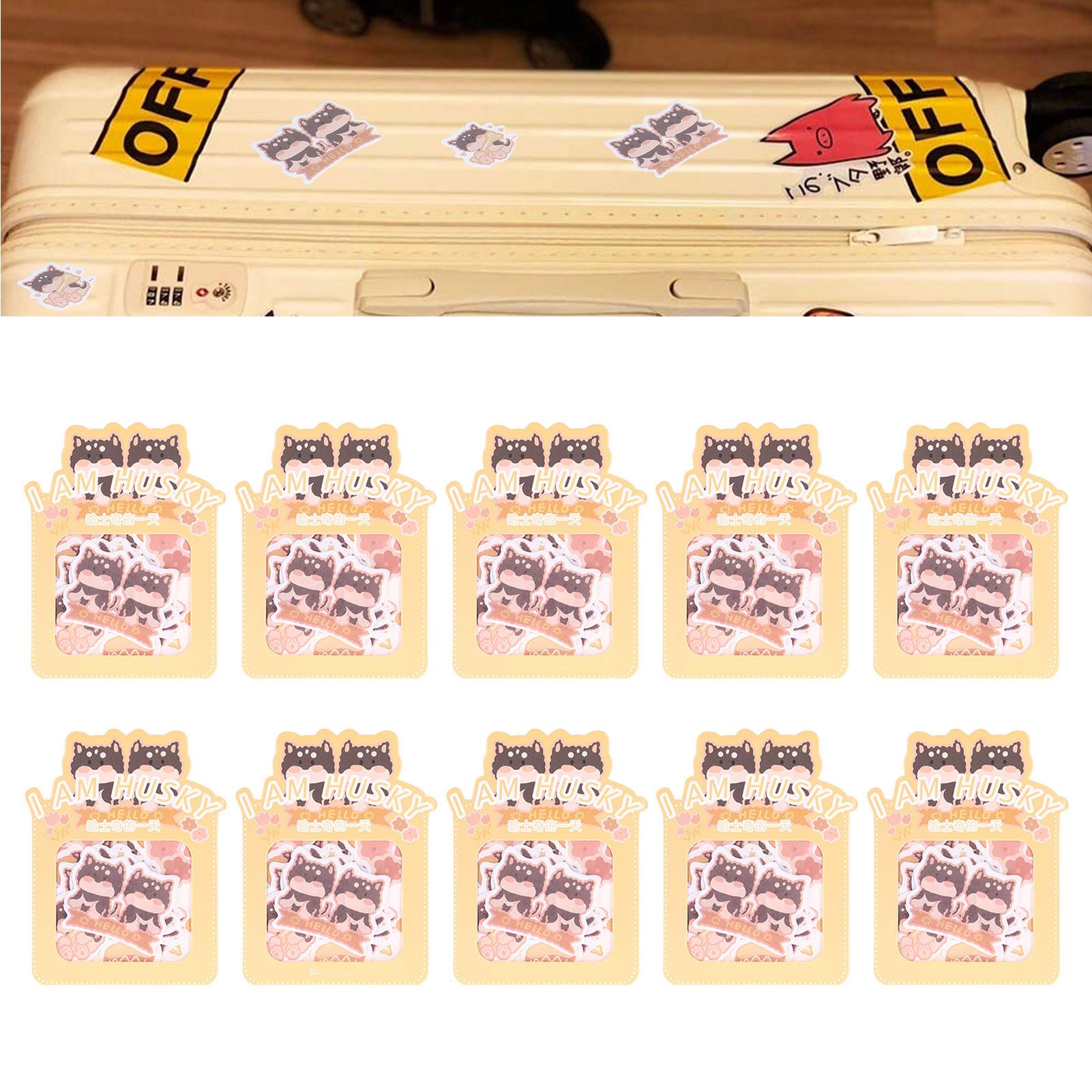 Sticker 10PCS EcoFriendly Paper Material Waterproof Dustproof Easy to Tear view 12