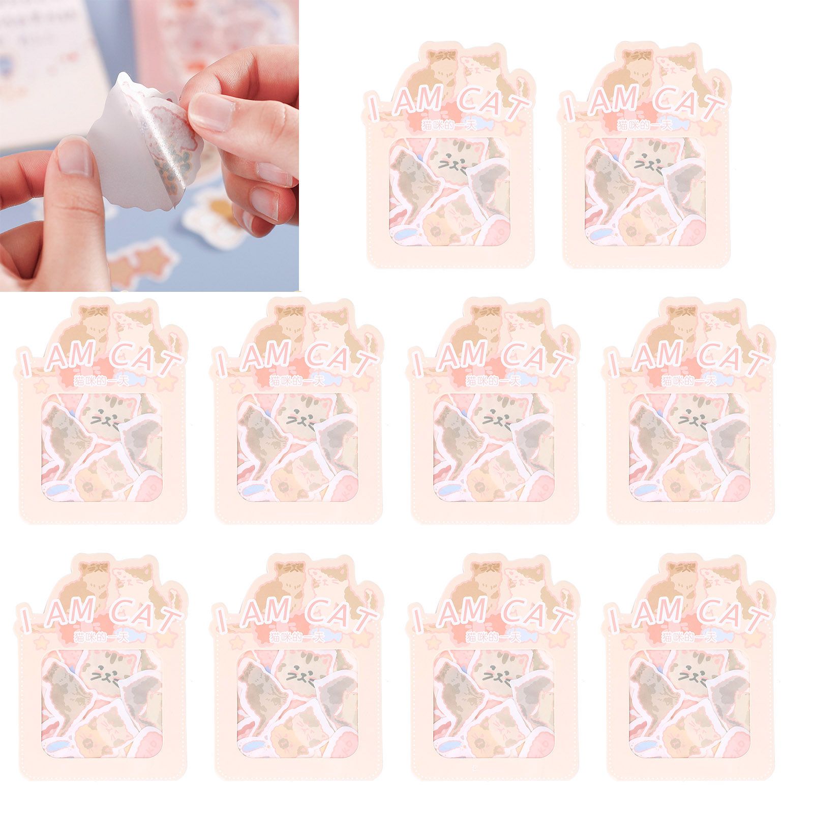 Sticker 10PCS EcoFriendly Paper Material Waterproof Dustproof Easy to Tear view 11