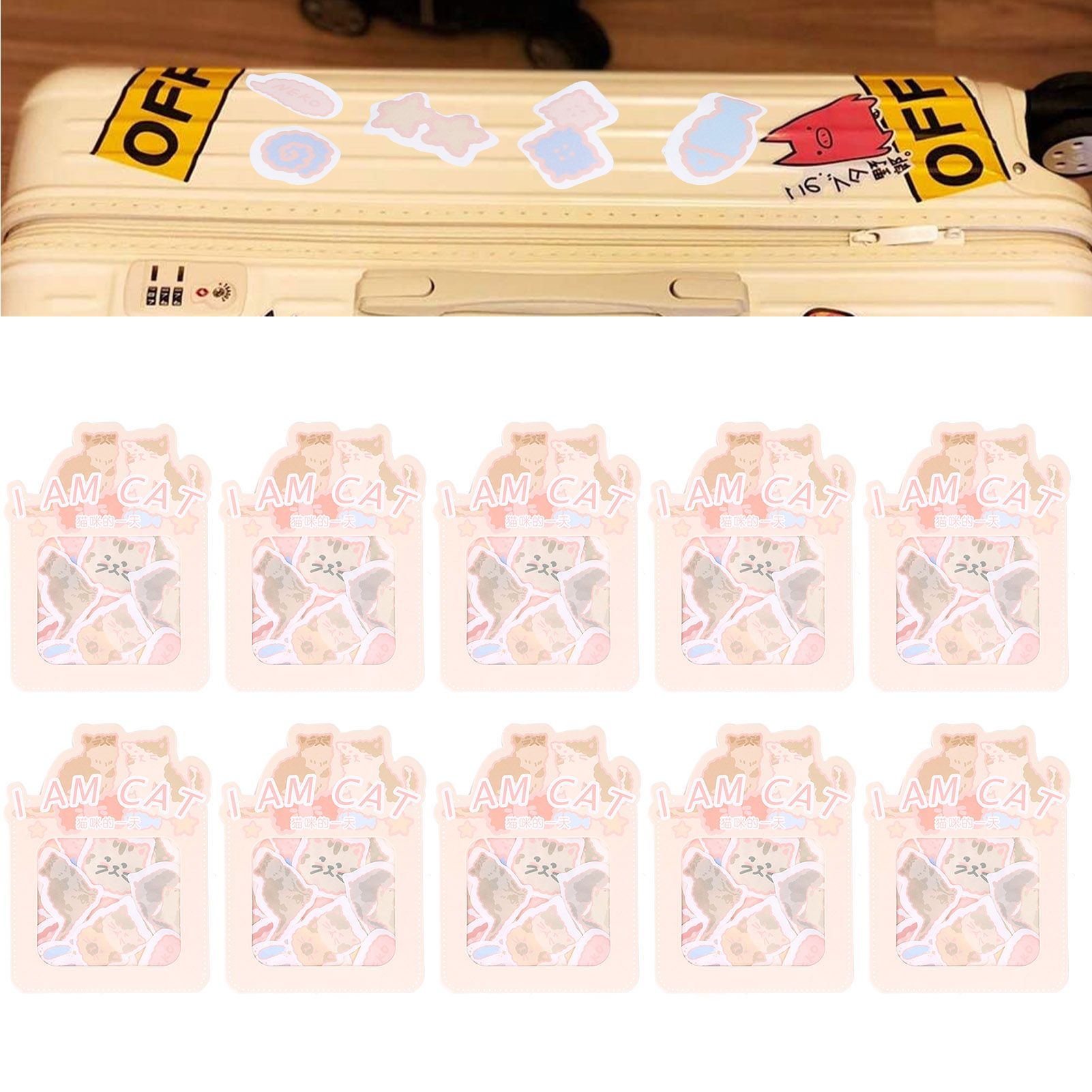 Sticker 10PCS EcoFriendly Paper Material Waterproof Dustproof Easy to Tear view 12