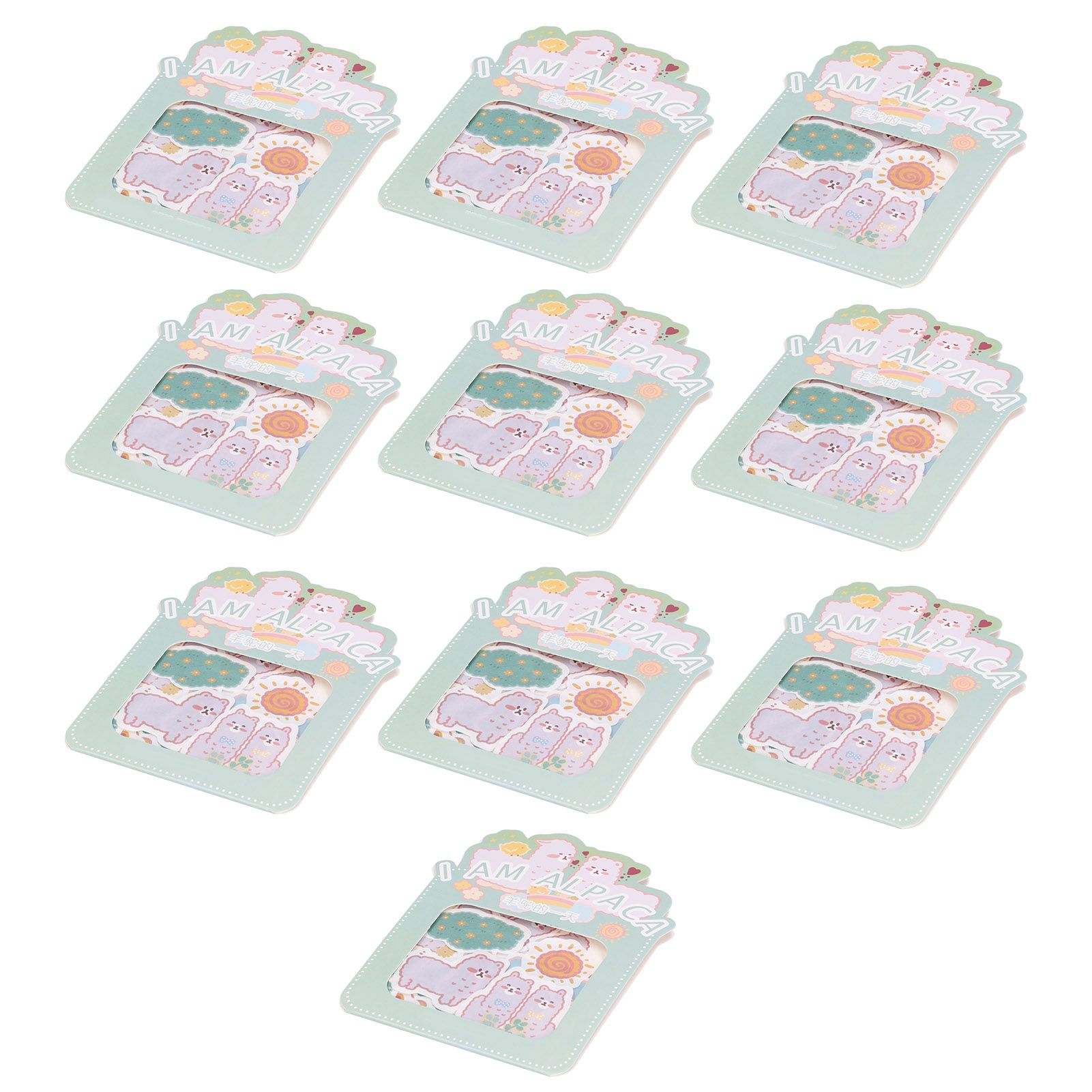 Sticker 10PCS EcoFriendly Paper Material Waterproof Dustproof Easy to Tear — image 1