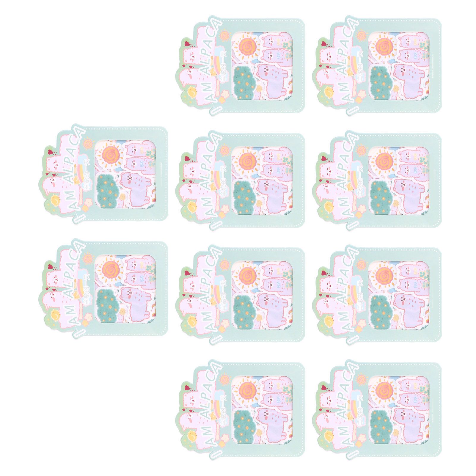 Sticker 10PCS EcoFriendly Paper Material Waterproof Dustproof Easy to Tear view 10