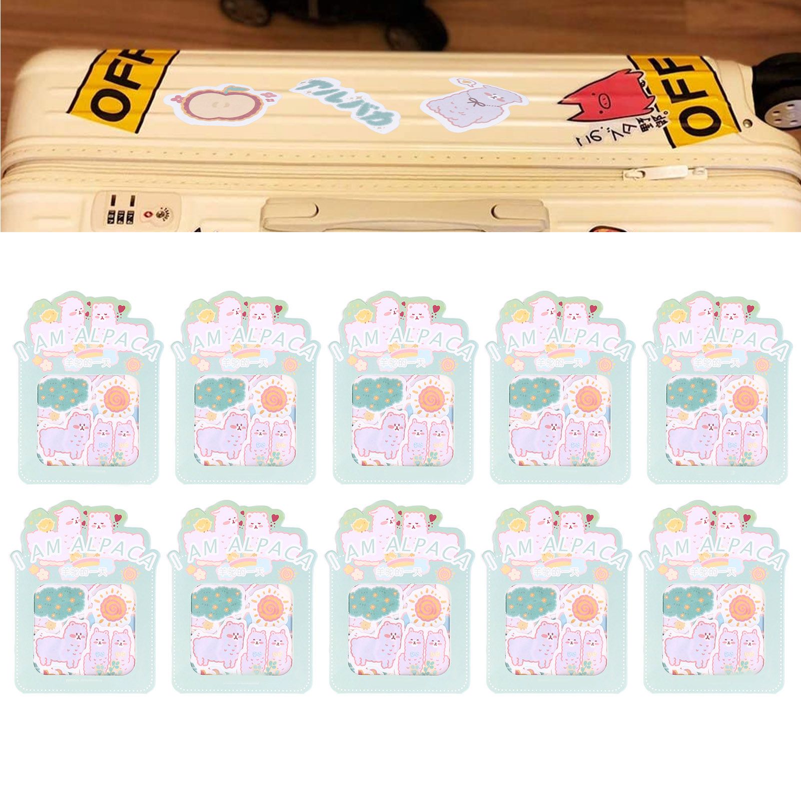 Sticker 10PCS EcoFriendly Paper Material Waterproof Dustproof Easy to Tear view 12