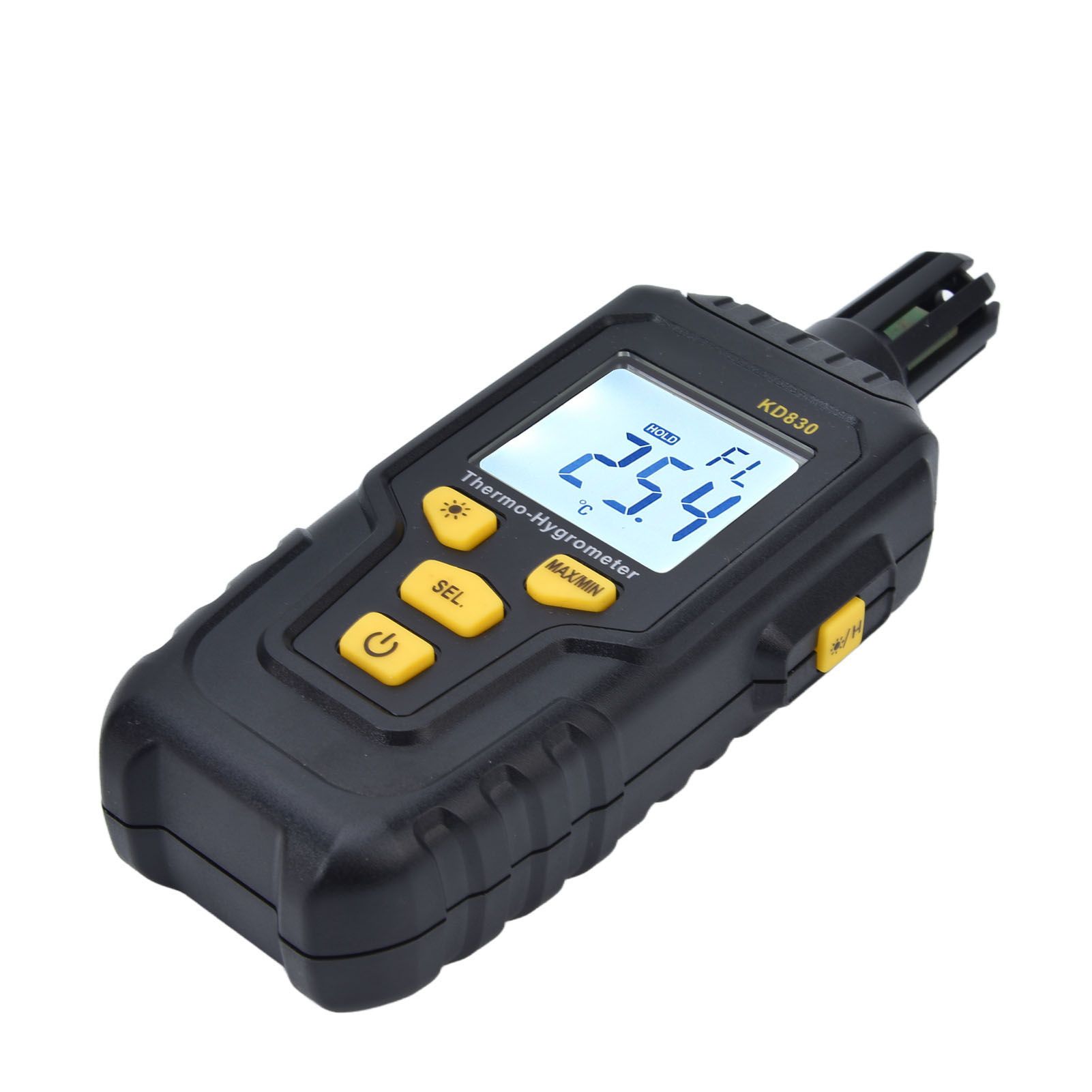 Digital Anemometer LCD Backlight Wind Speed Meter Temperature Humidity Tester view 3