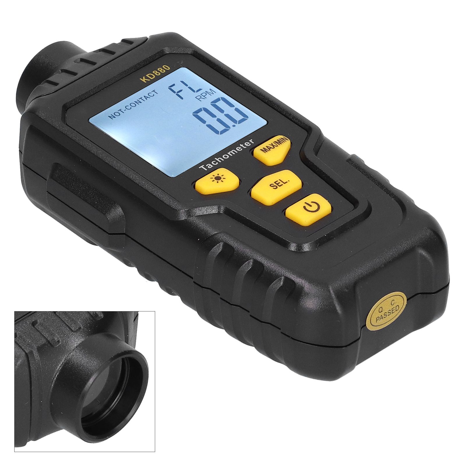 Multifunction Environmental Instrument Non Contact LCD Digital Tachometer view 8