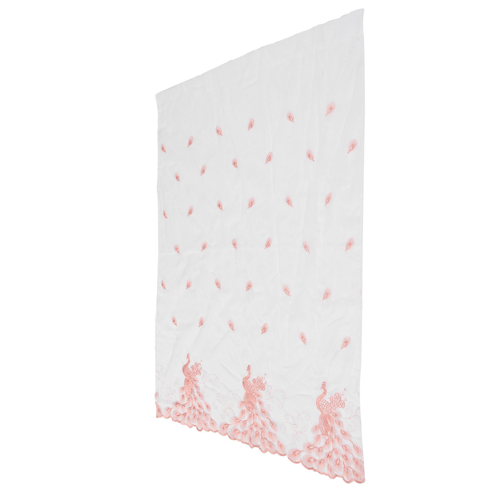 Curtain Peacock Embroidered Pattern Window Screening Curtain for Living Room view 5