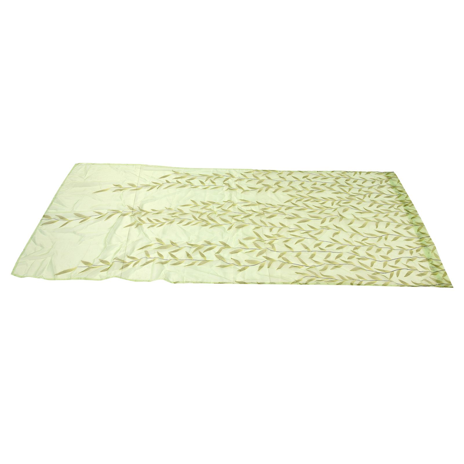 Voile Window Curtain Simple Leaves Printing Pattern Window Curtain for Family
