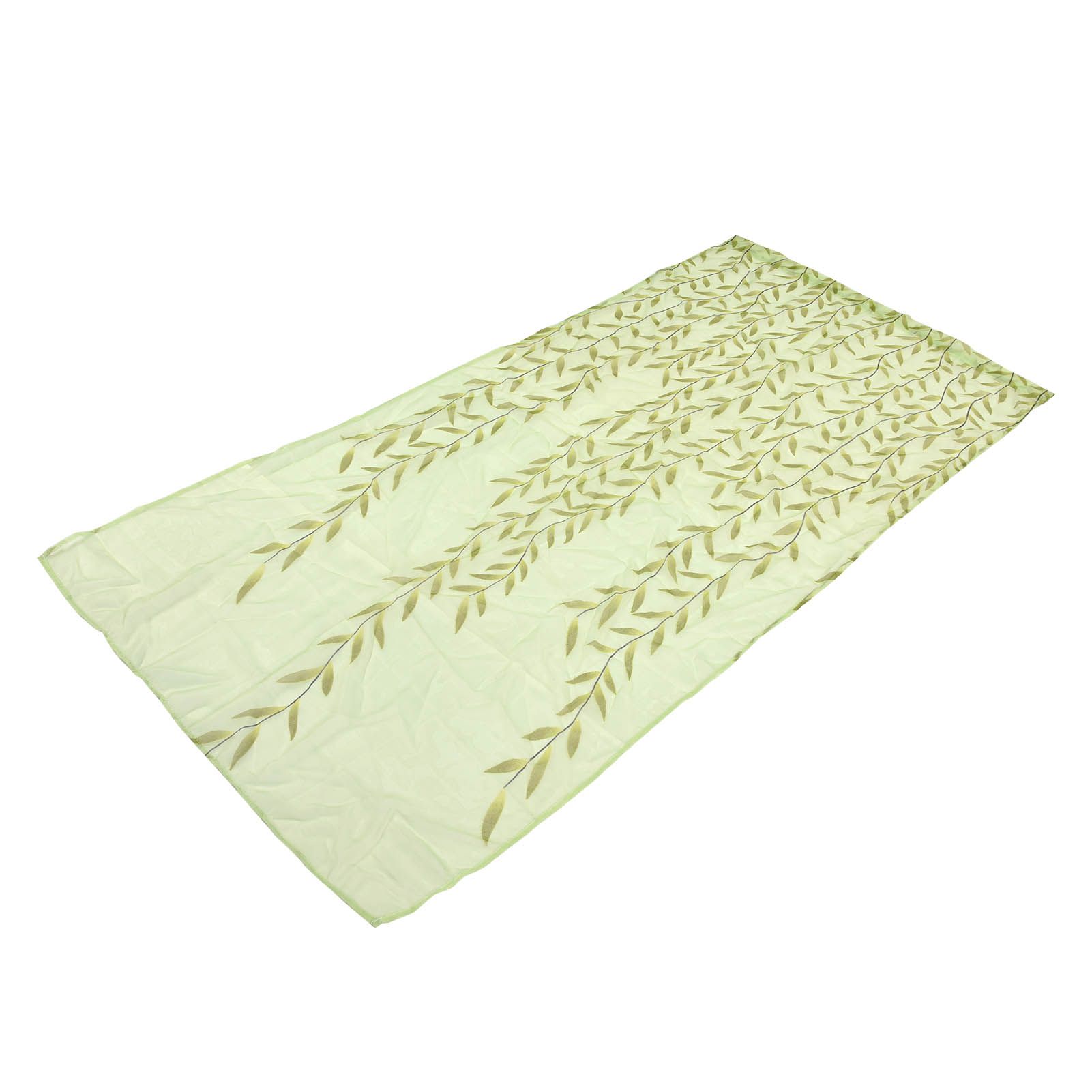 Voile Window Curtain Simple Leaves Printing Pattern Window Curtain for Family view 3