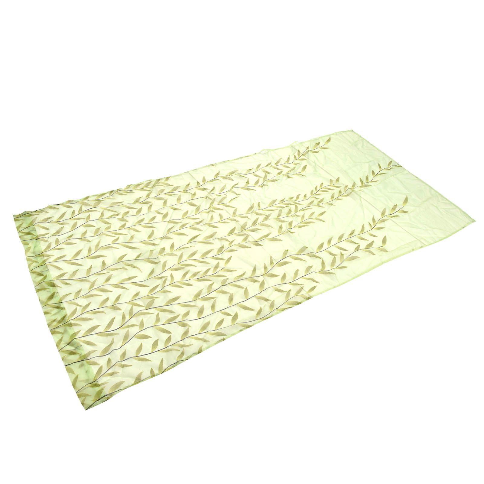 Voile Window Curtain Simple Leaves Printing Pattern Window Curtain for Family view 5