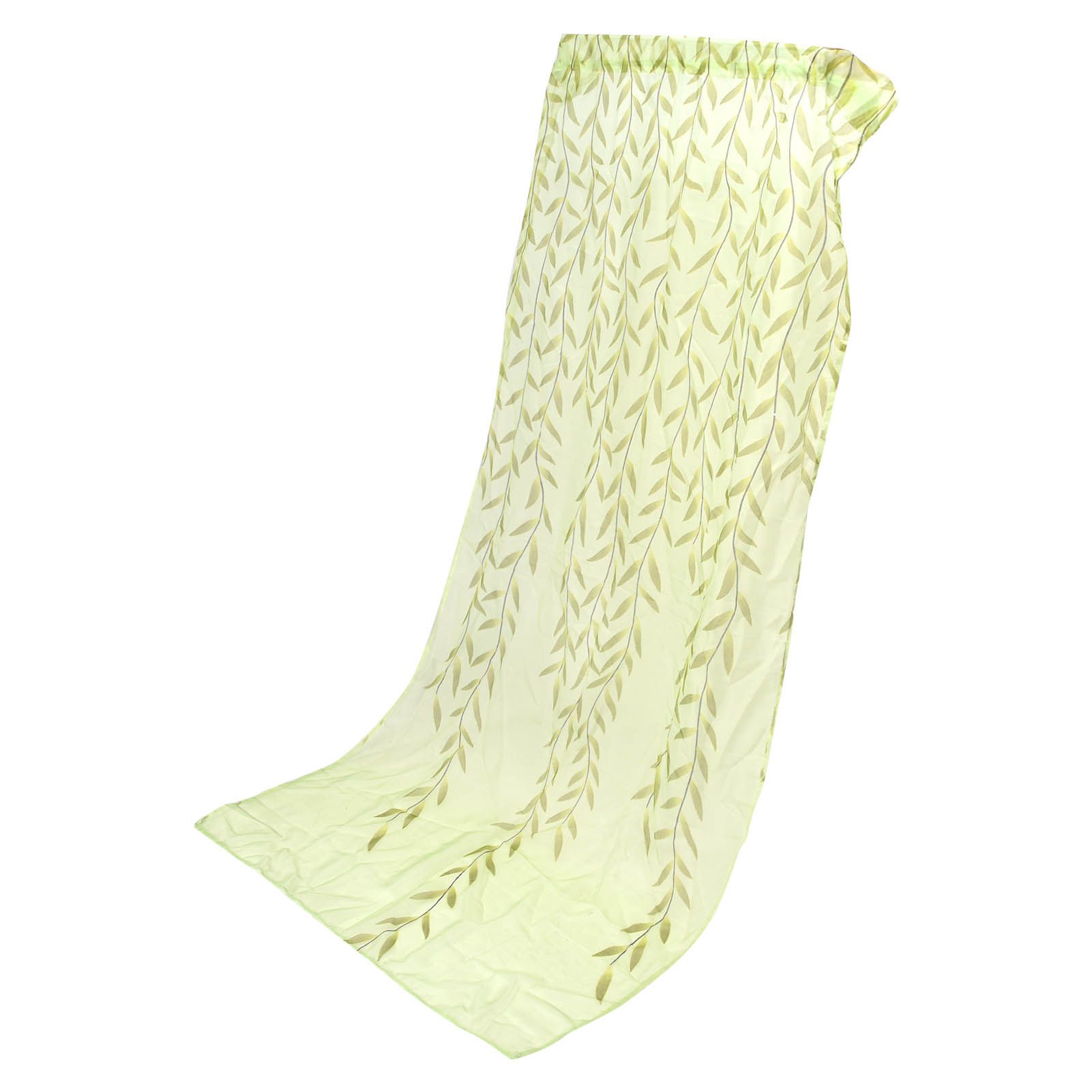 Voile Window Curtain Simple Leaves Printing Pattern Window Curtain for Family view 7