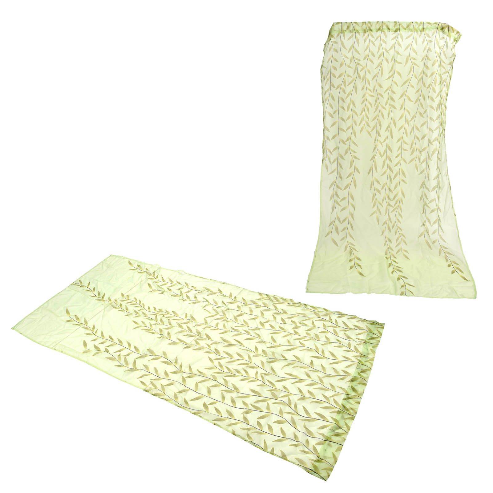 Voile Window Curtain Simple Leaves Printing Pattern Window Curtain for Family view 10