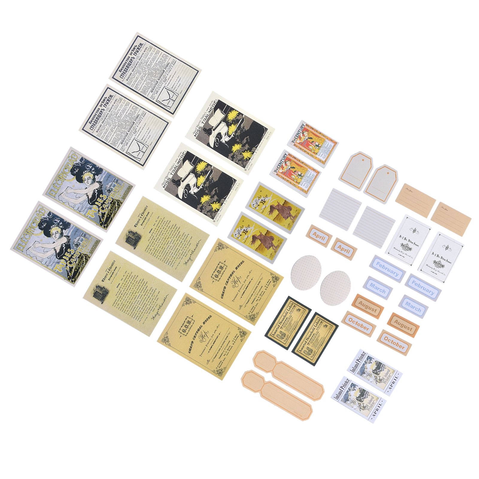 40Pcs Retro Stickers Waterproof Dustproof Easy to Tear Stickers for Laptop view 6