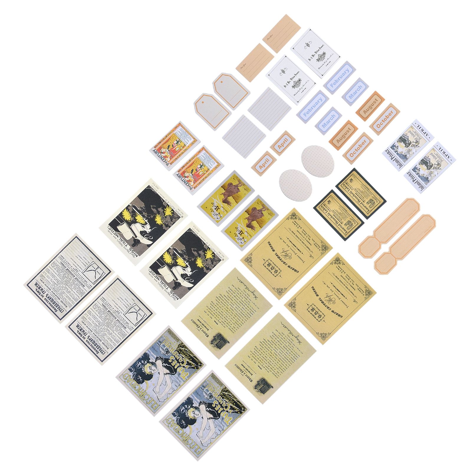40Pcs Retro Stickers Waterproof Dustproof Easy to Tear Stickers for Laptop view 7