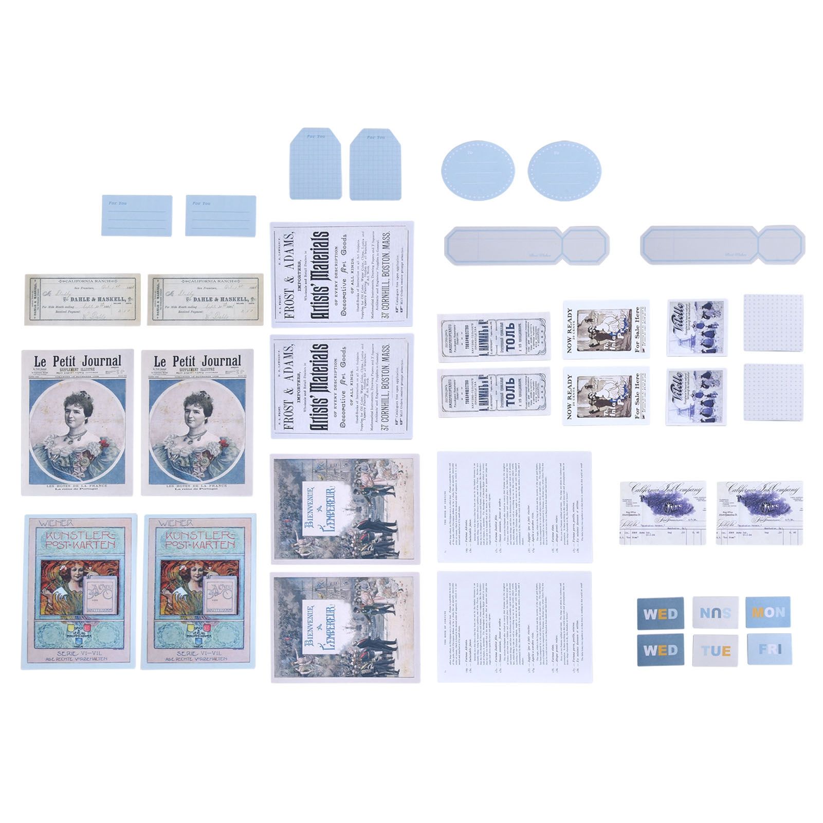 40Pcs Retro Stickers Waterproof Dustproof Easy to Tear Stickers for Laptop — image 1