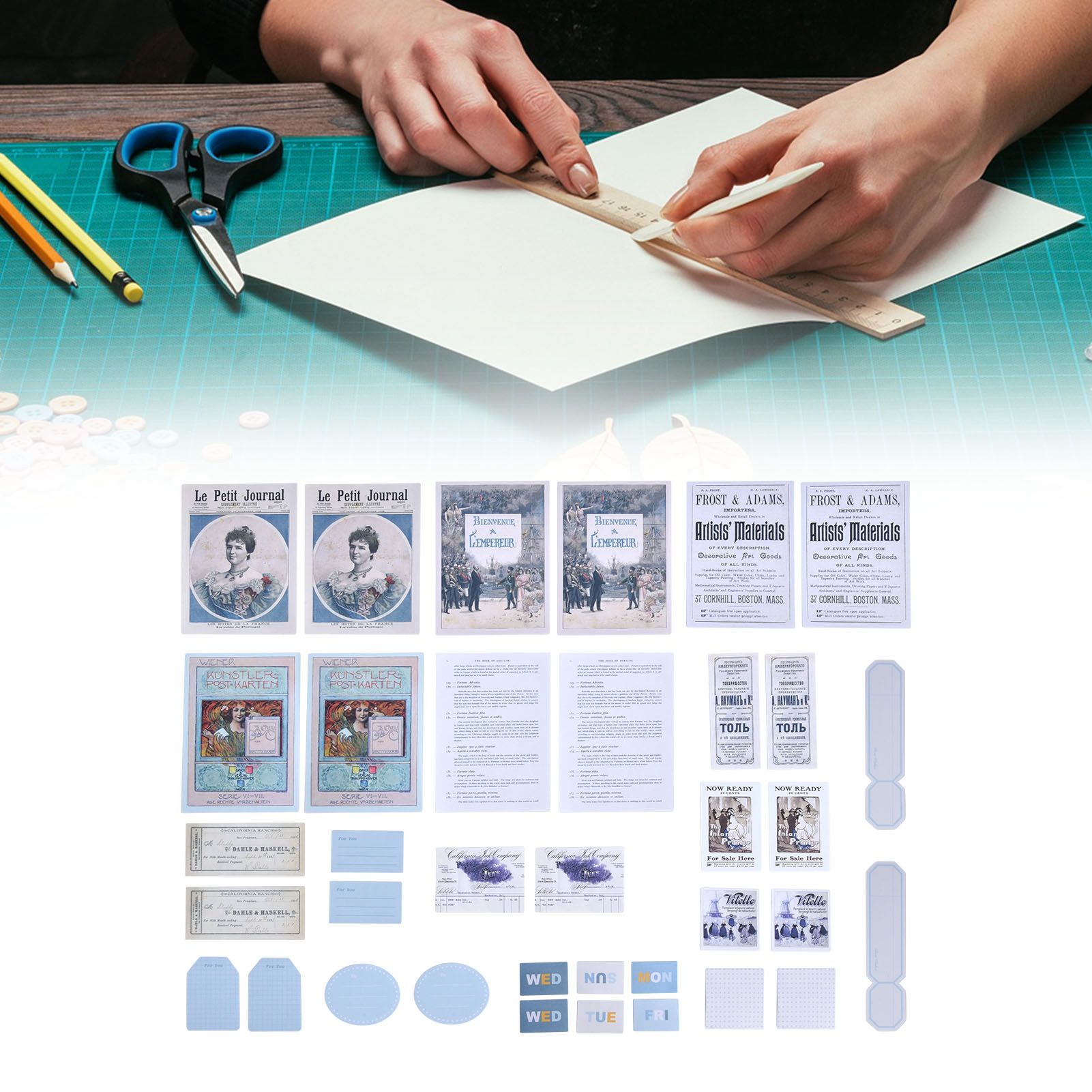 40Pcs Retro Stickers Waterproof Dustproof Easy to Tear Stickers for Laptop view 11