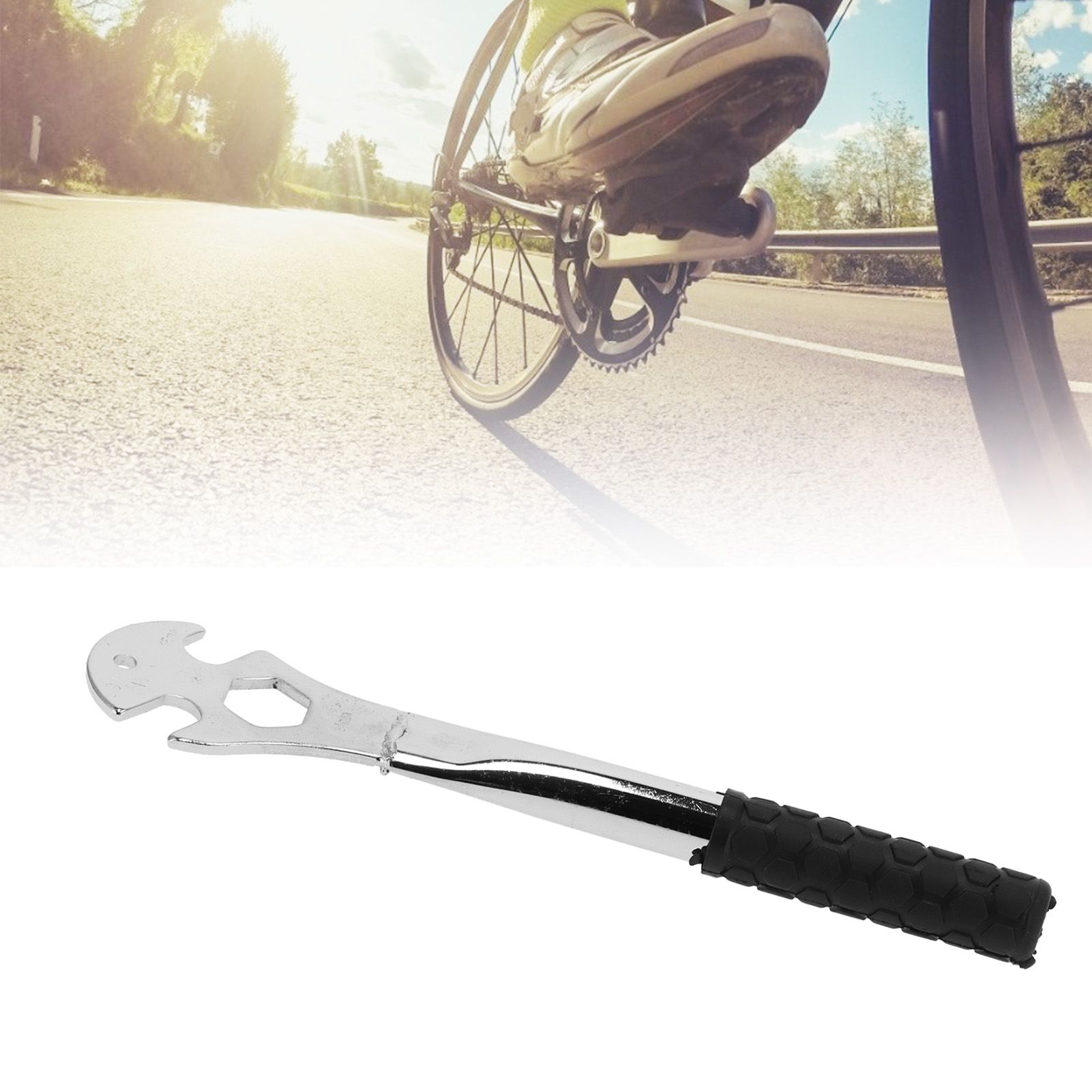 Bicycle Pedal Wrench Steel Long Handle Professional Spanner Road Bike Repair view 11