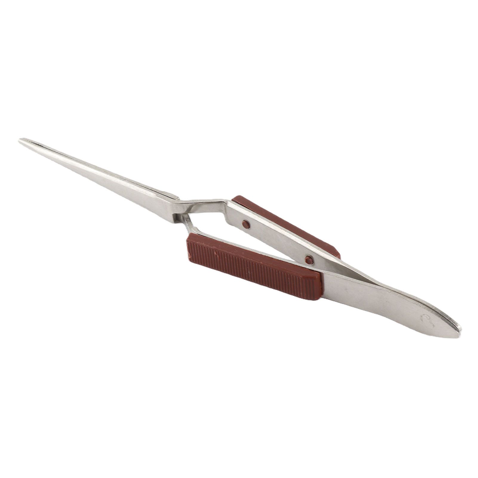 Cross‑Lock Jewelry Screw Tweezer with Handle Stainless Steel Jewelry Making view 2