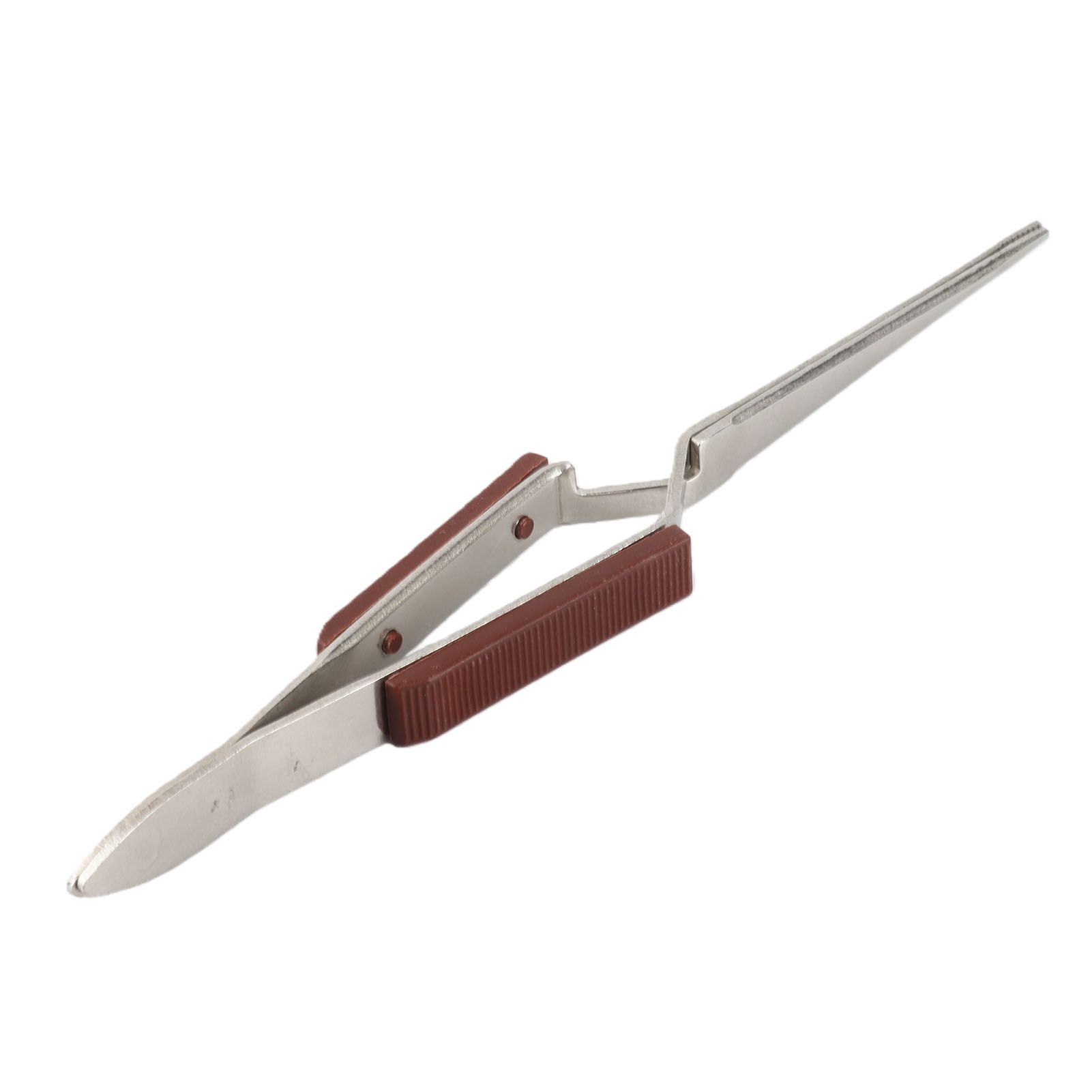 Cross‑Lock Jewelry Screw Tweezer with Handle Stainless Steel Jewelry Making view 5