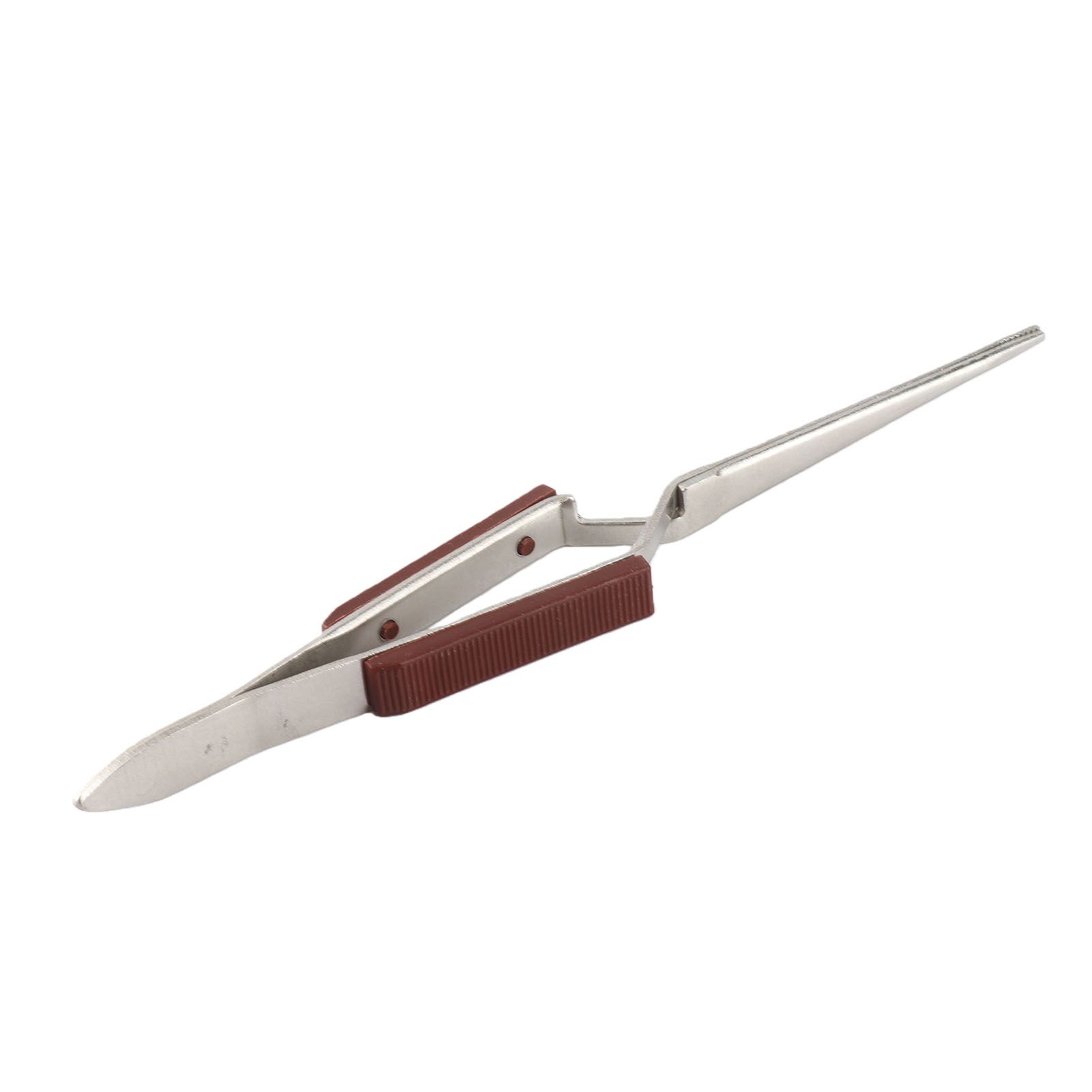 Cross‑Lock Jewelry Screw Tweezer with Handle Stainless Steel Jewelry Making view 10