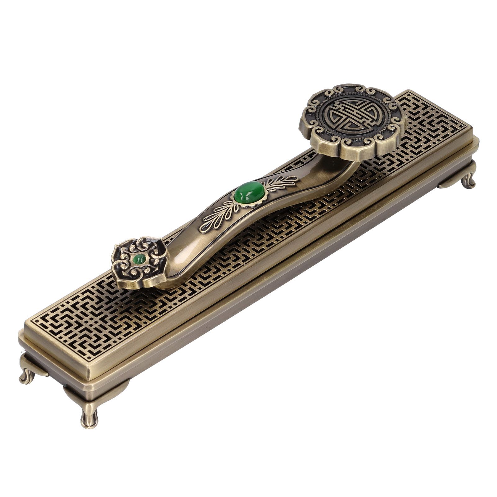 Metal Incense Holder Ruyi Antique Incense Stick Burner for Home Office Yoga view 2