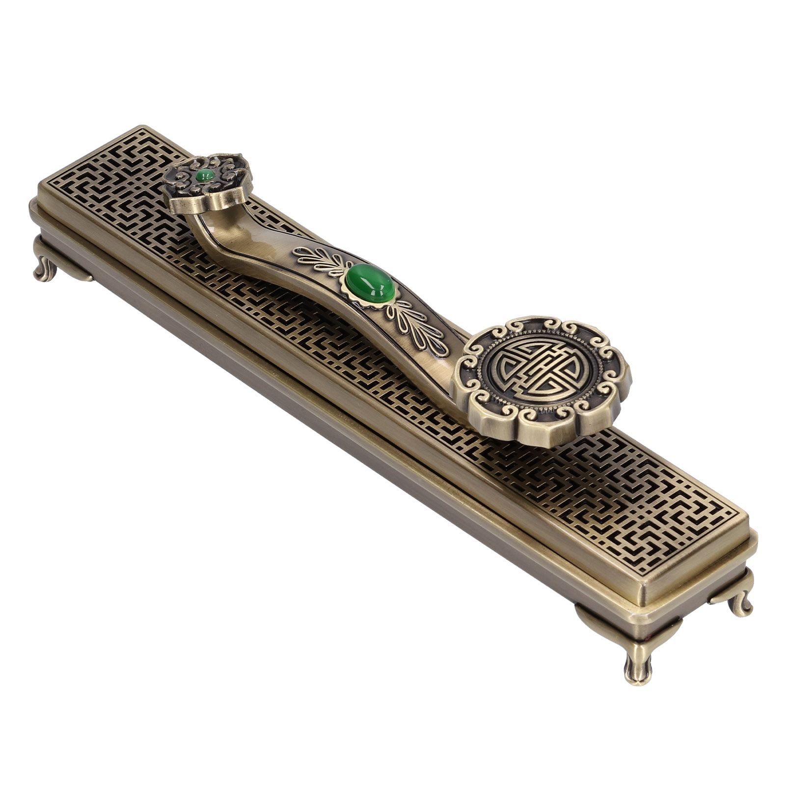 Metal Incense Holder Ruyi Antique Incense Stick Burner for Home Office Yoga view 10