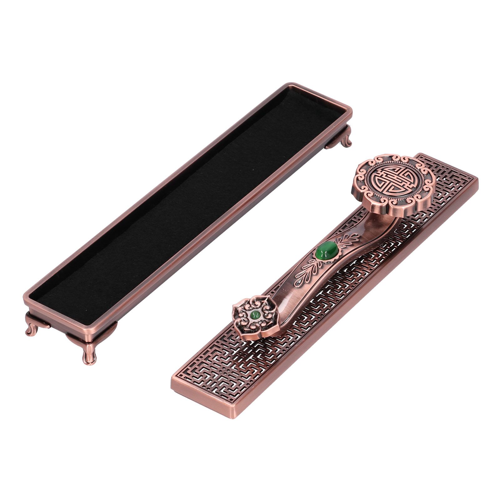 Metal Incense Holder Ruyi Antique Incense Stick Burner for Home Office Yoga