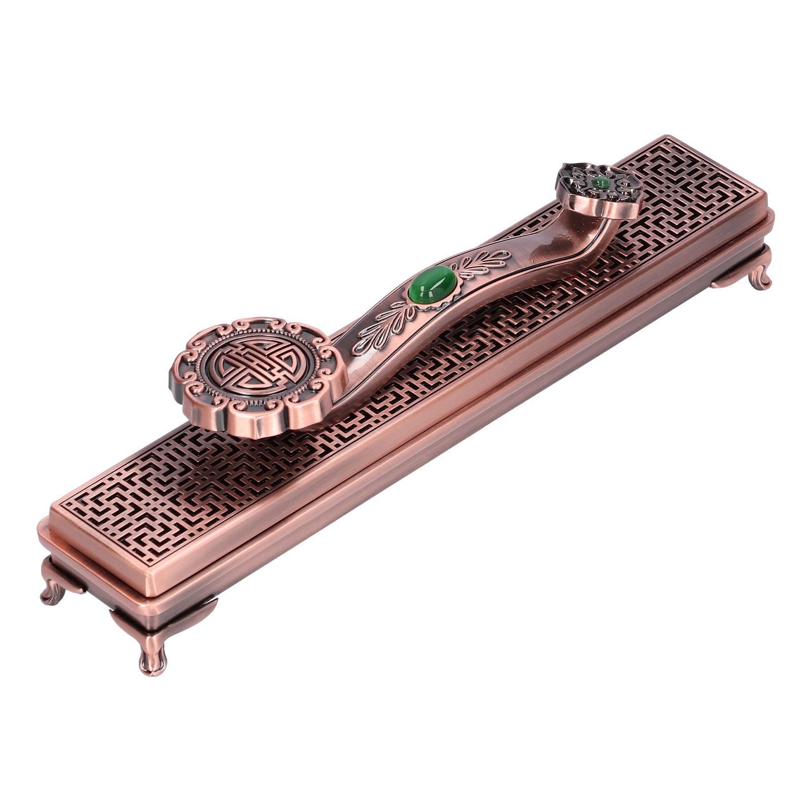 Metal Incense Holder Ruyi Antique Incense Stick Burner for Home Office Yoga view 8