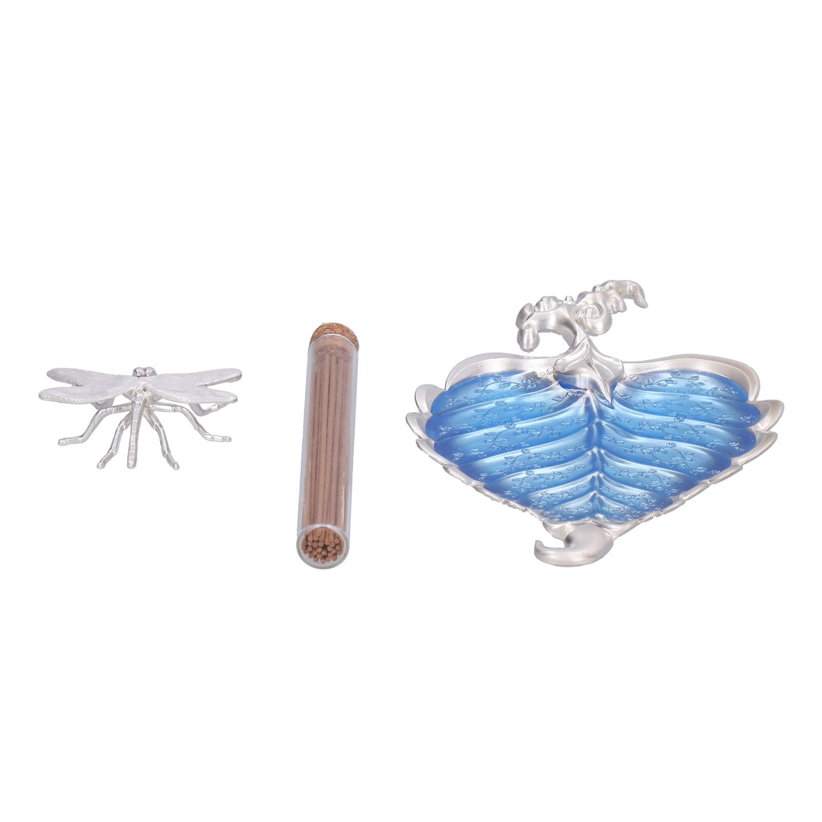Incense Stick Holder Metal Alloy Leaf Shaped Decorative Incense Burner Ashes view 3