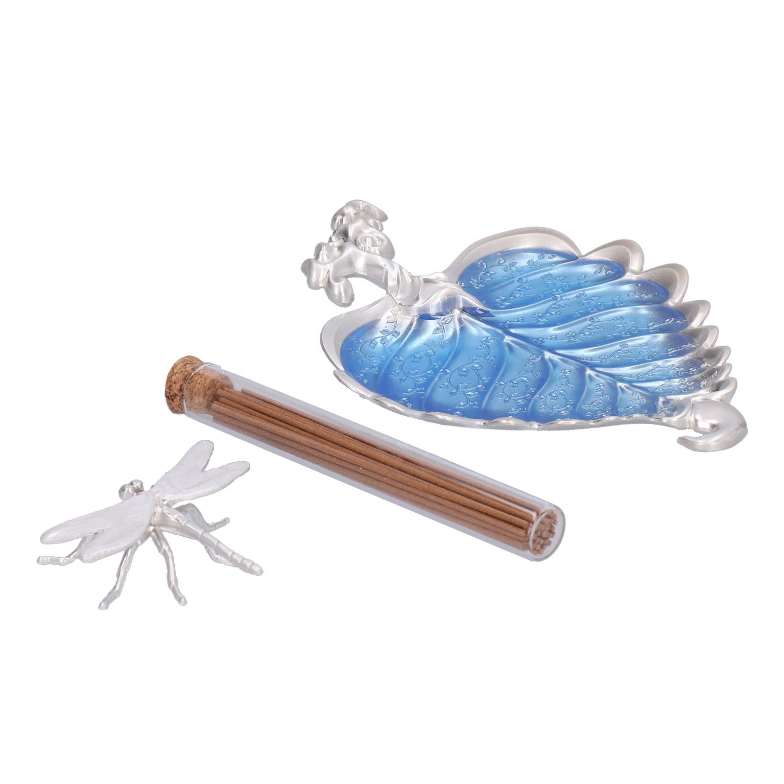 Incense Stick Holder Metal Alloy Leaf Shaped Decorative Incense Burner Ashes view 4