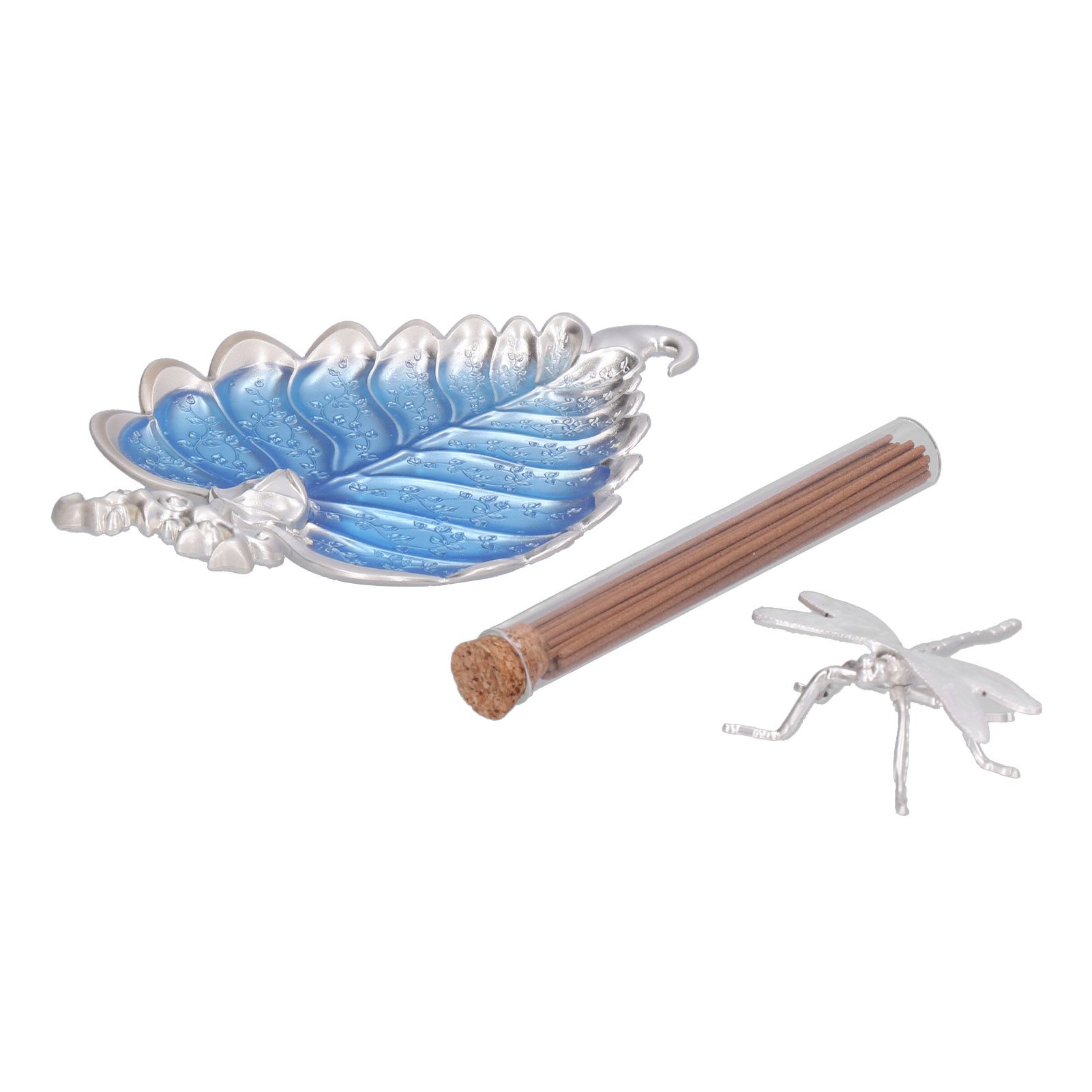 Incense Stick Holder Metal Alloy Leaf Shaped Decorative Incense Burner Ashes view 5
