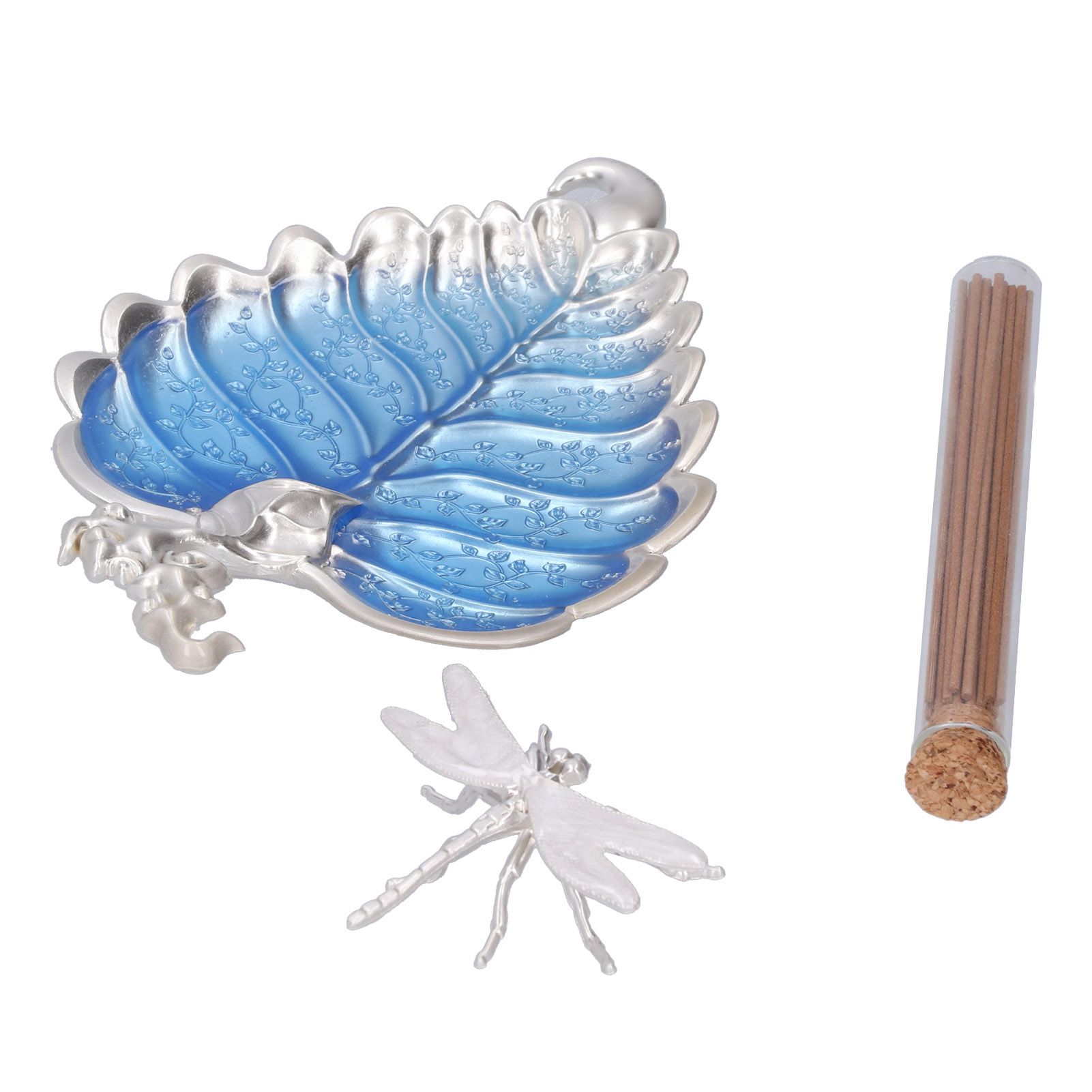 Incense Stick Holder Metal Alloy Leaf Shaped Decorative Incense Burner Ashes view 7