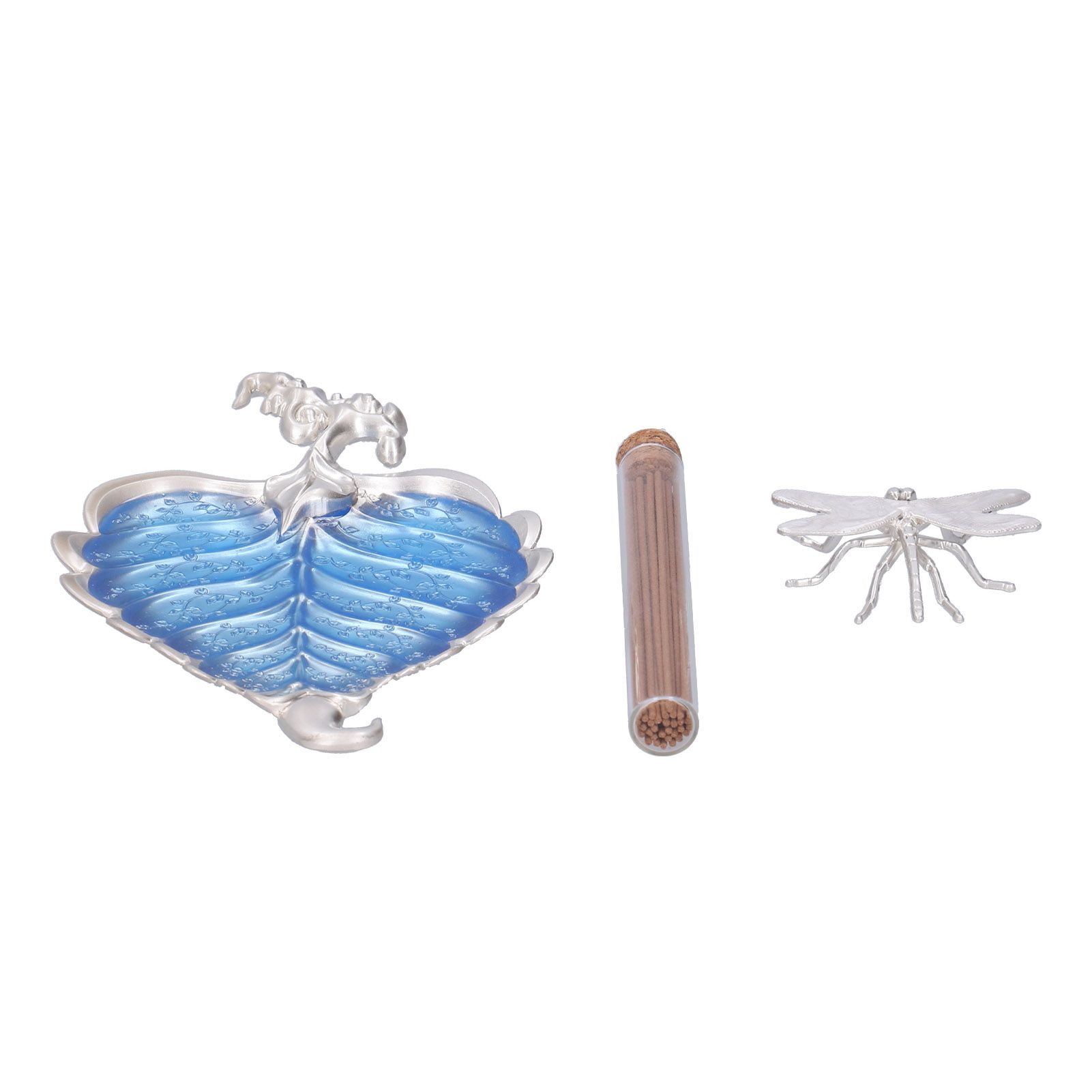 Incense Stick Holder Metal Alloy Leaf Shaped Decorative Incense Burner Ashes view 8