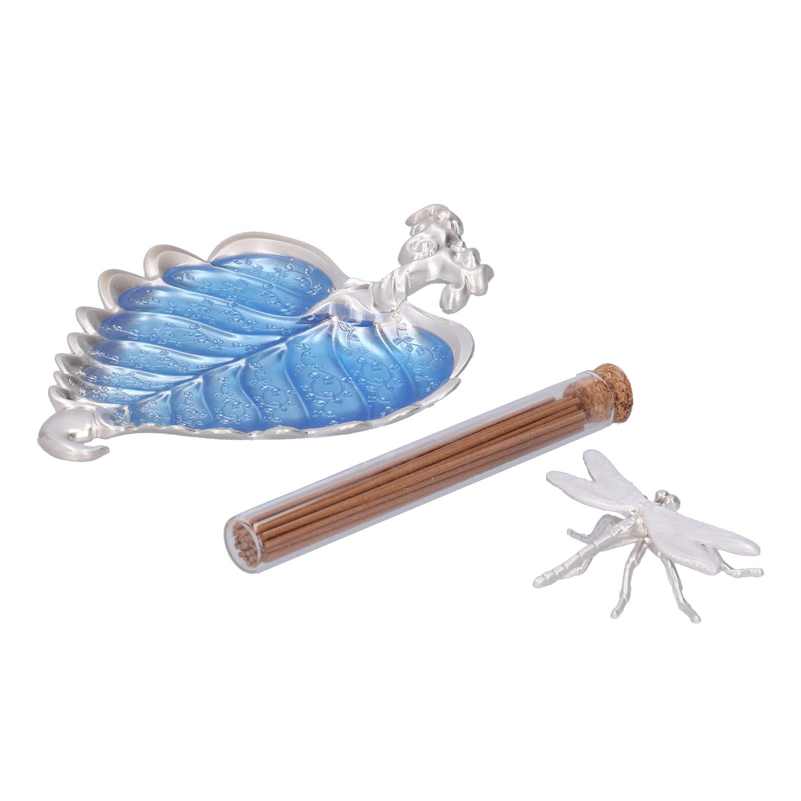 Incense Stick Holder Metal Alloy Leaf Shaped Decorative Incense Burner Ashes view 9