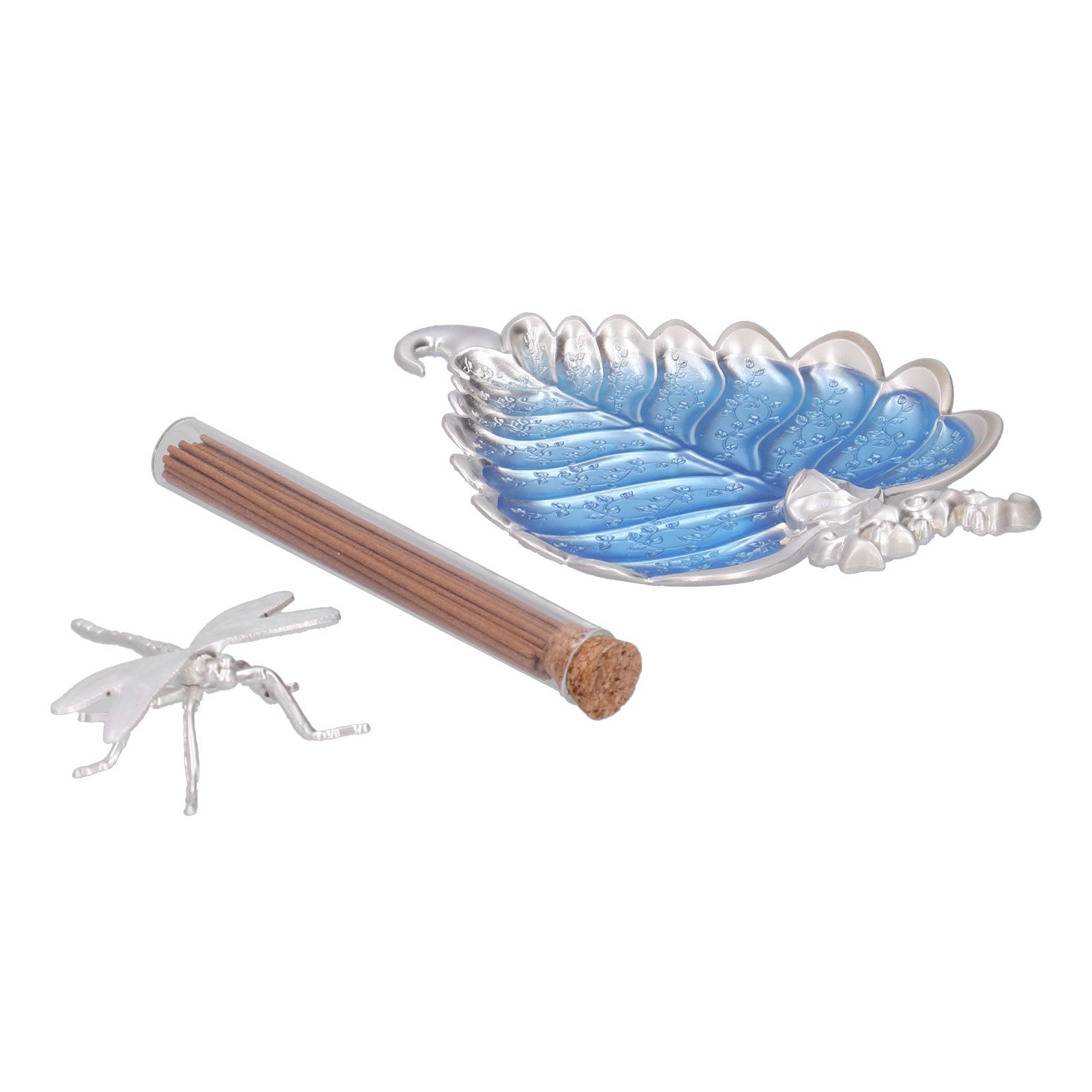 Incense Stick Holder Metal Alloy Leaf Shaped Decorative Incense Burner Ashes view 10