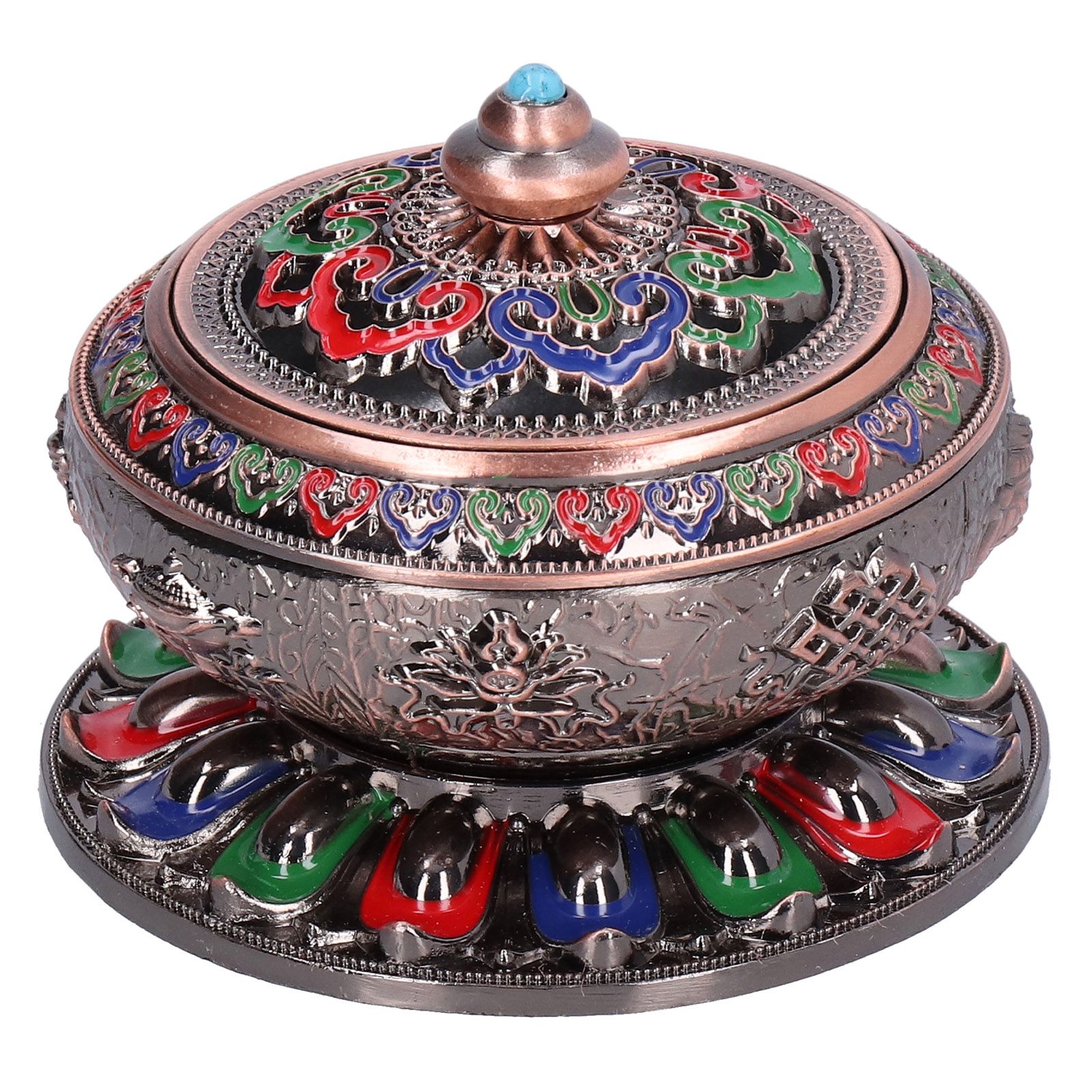 Vintage Incense Burner Copper Alloy Incense Holder for Living Room Tea view 4