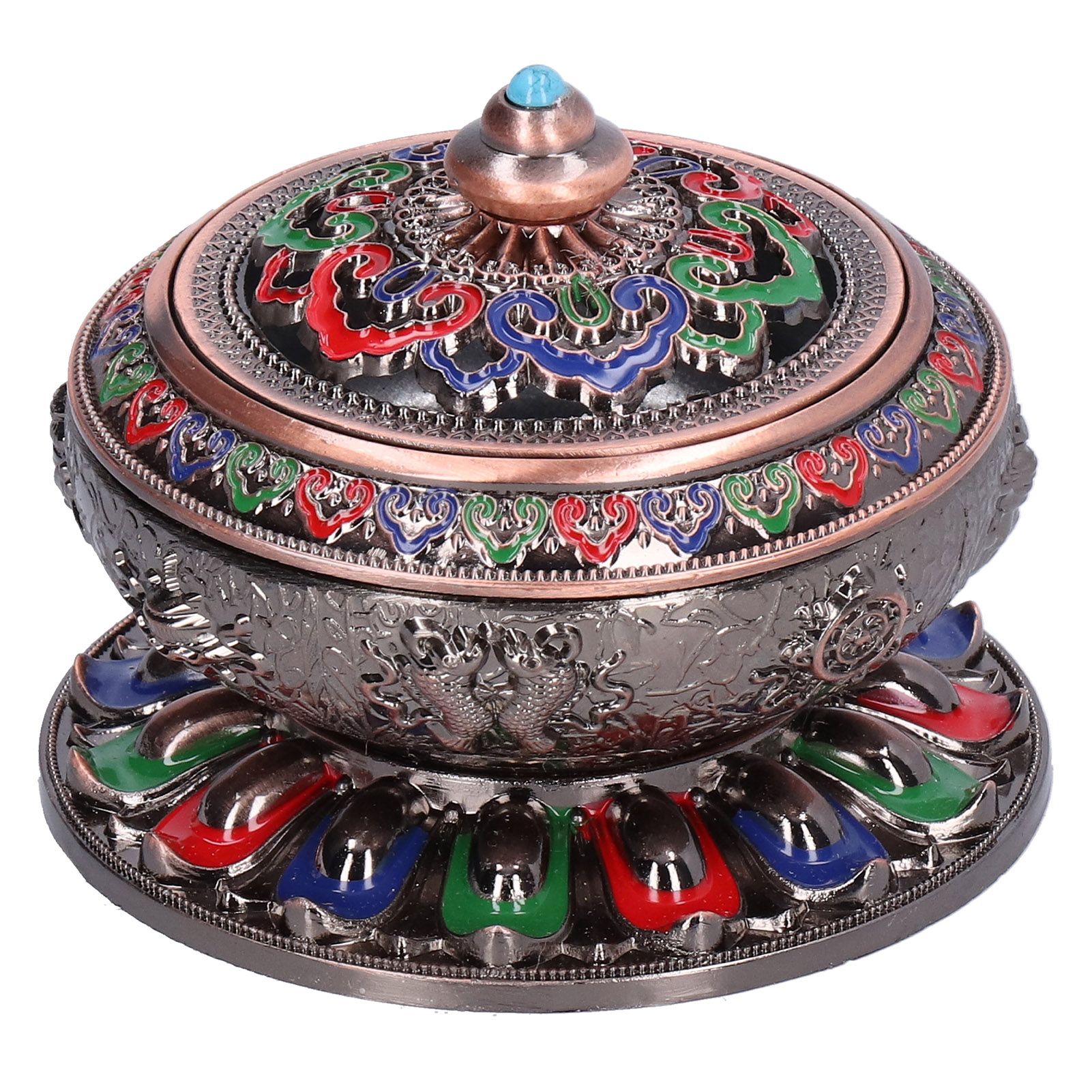 Vintage Incense Burner Copper Alloy Incense Holder for Living Room Tea view 7