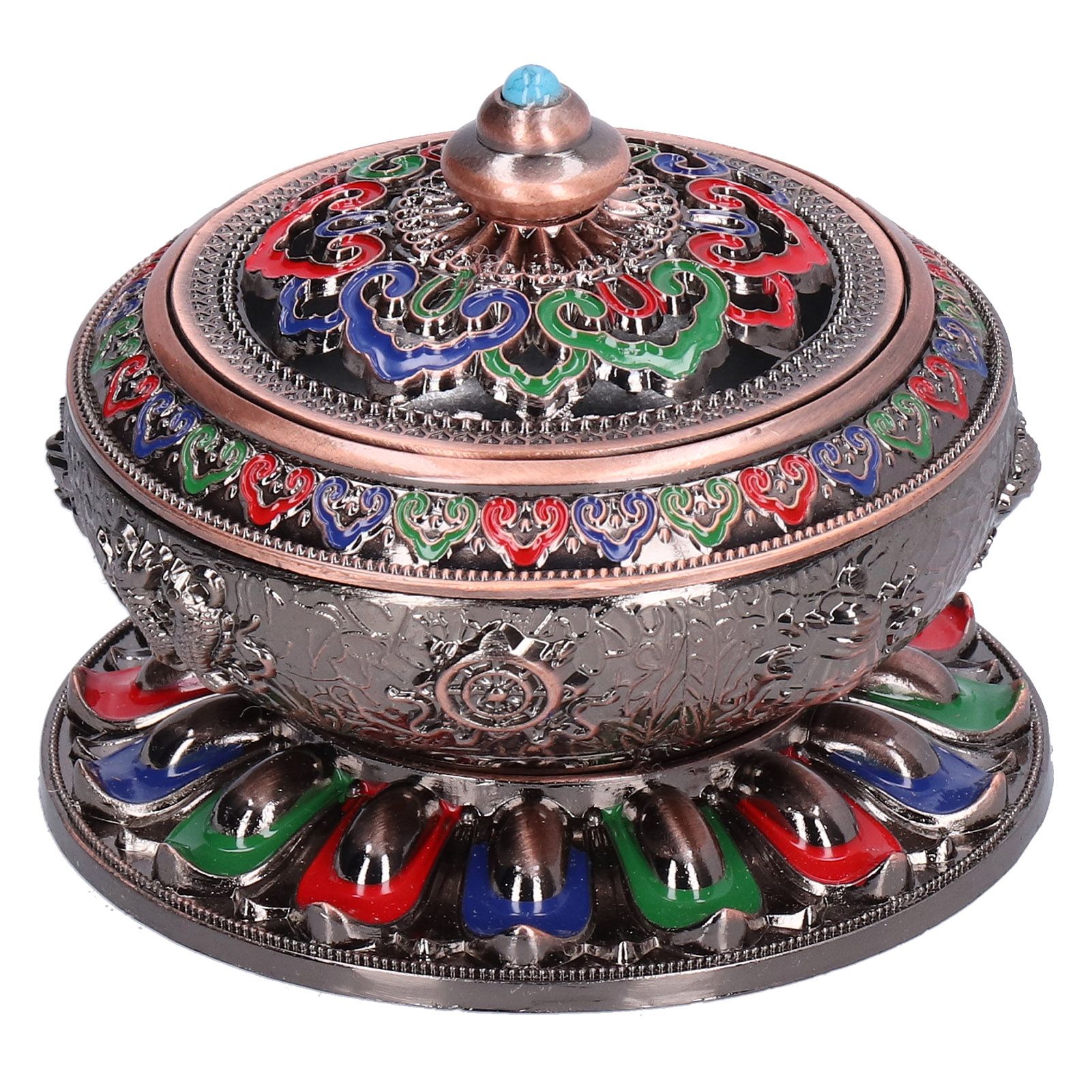 Vintage Incense Burner Copper Alloy Incense Holder for Living Room Tea view 8