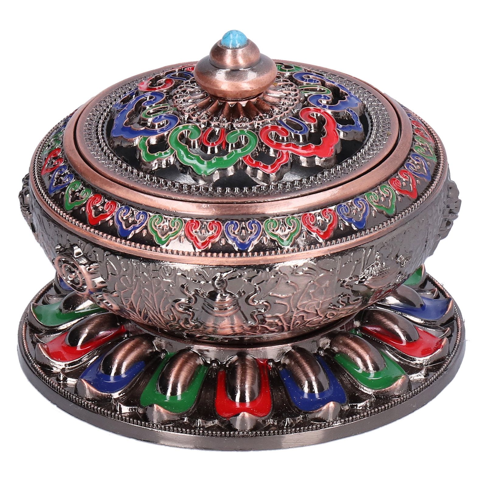 Vintage Incense Burner Copper Alloy Incense Holder for Living Room Tea view 9