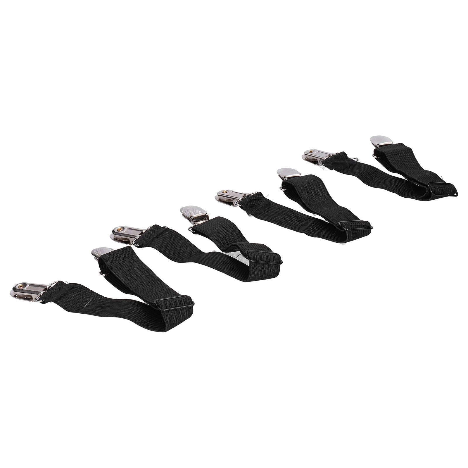 4Pcs Adjustable Bed Sheet Fasteners Suspenders Elastic Sheet Band Straps Clips view 6