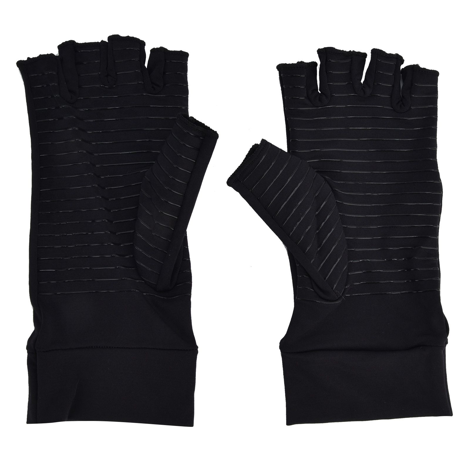 Copper Arthritis Compression Gloves Pain Relieving Half Finger Recovery Gloves view 2