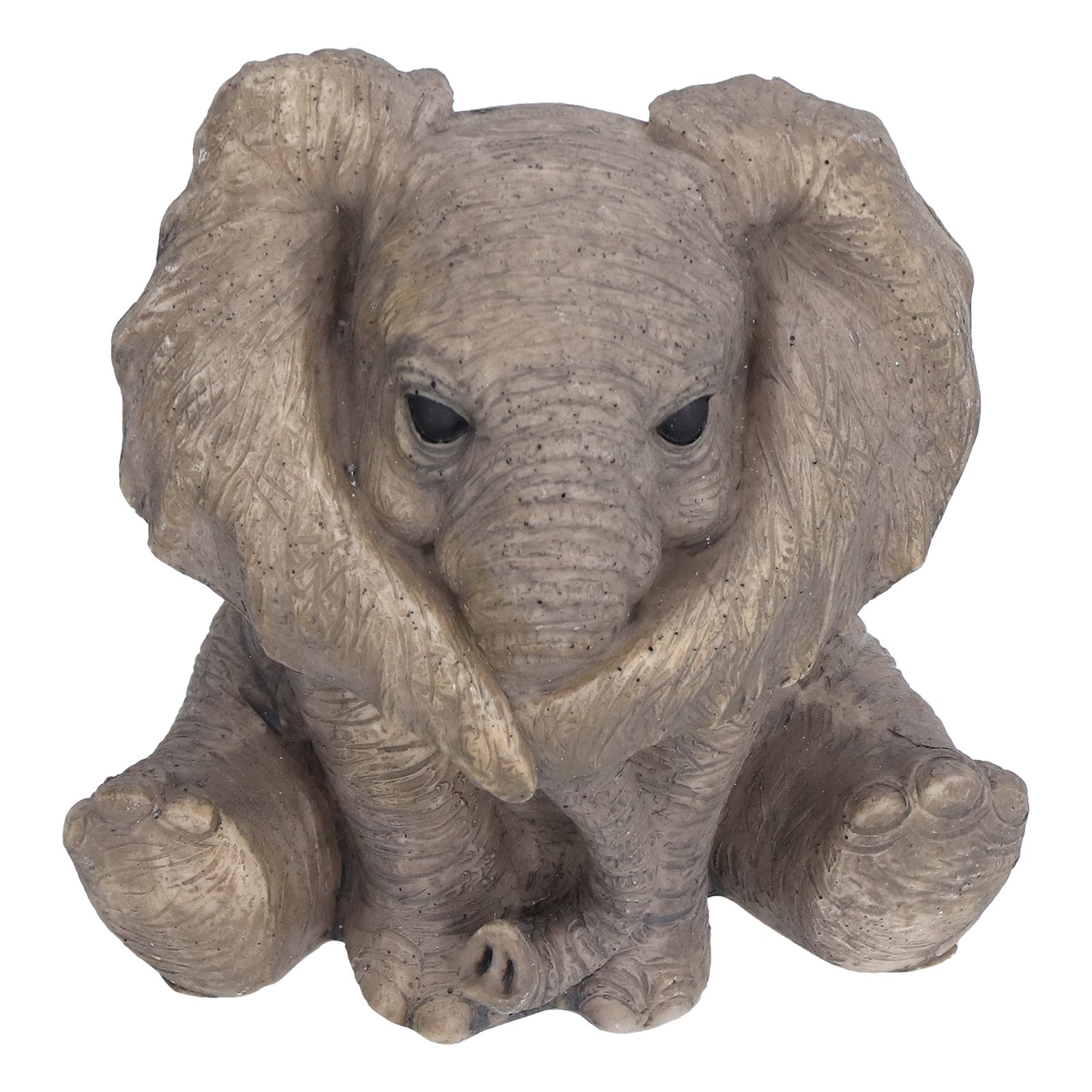 Resin Elephant Statue Crafts Cute Elephant Ornament Home Decoration for Living view 5