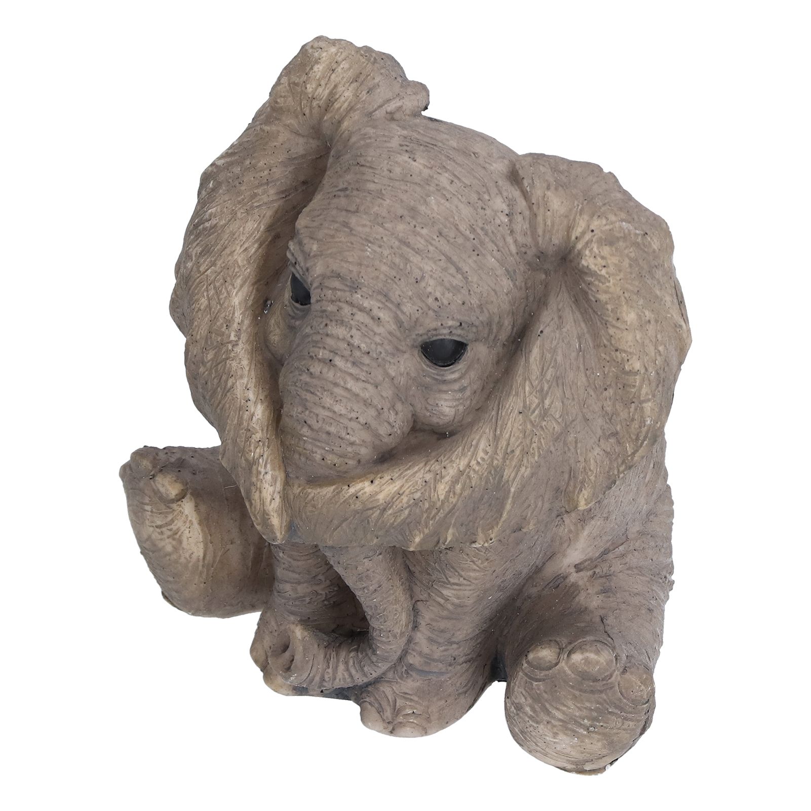 Resin Elephant Statue Crafts Cute Elephant Ornament Home Decoration for Living view 6