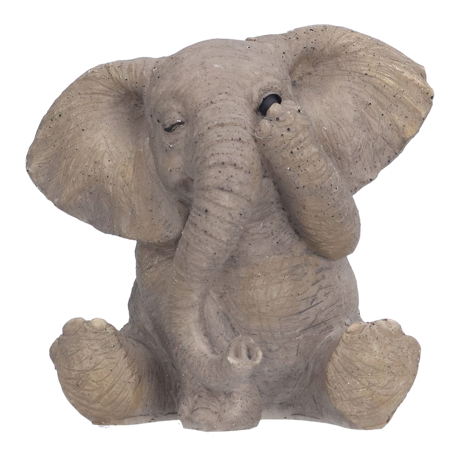 Resin Elephant Statue Crafts Cute Elephant Ornament Home Decoration for Living view 2