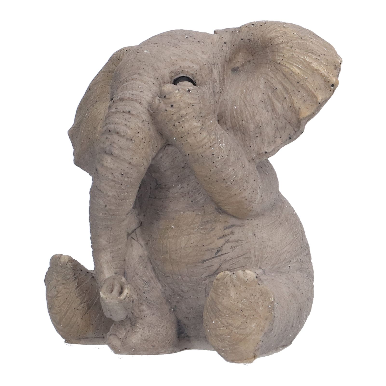 Resin Elephant Statue Crafts Cute Elephant Ornament Home Decoration for Living view 3