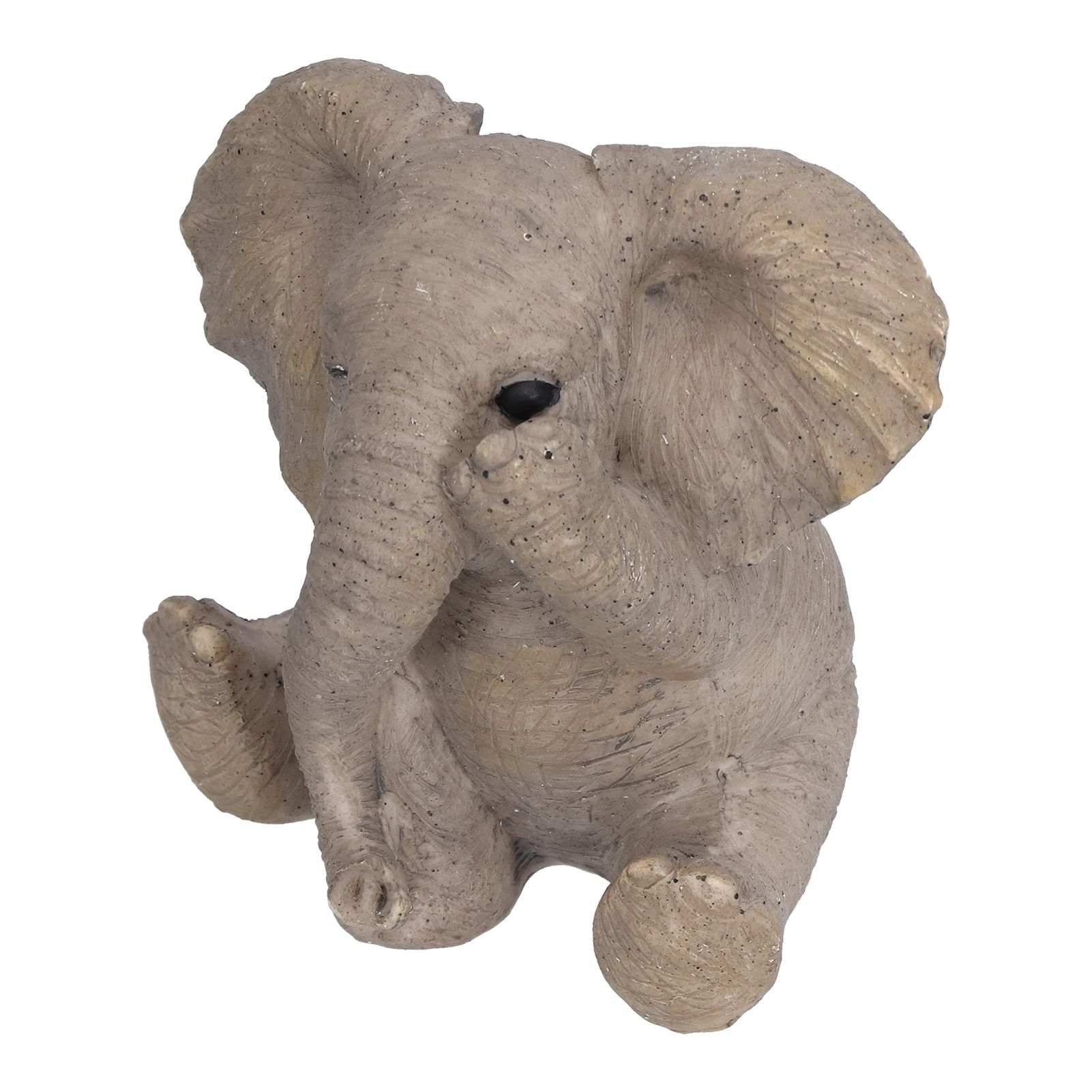 Resin Elephant Statue Crafts Cute Elephant Ornament Home Decoration for Living view 4
