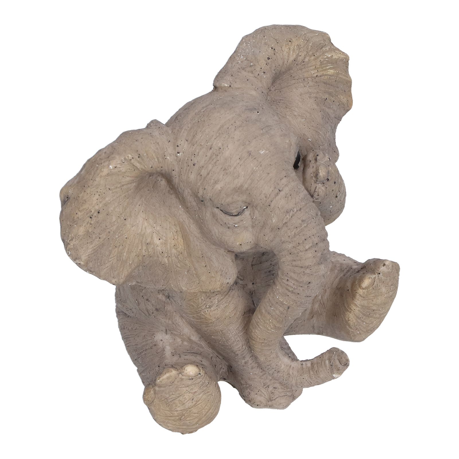 Resin Elephant Statue Crafts Cute Elephant Ornament Home Decoration for Living view 5