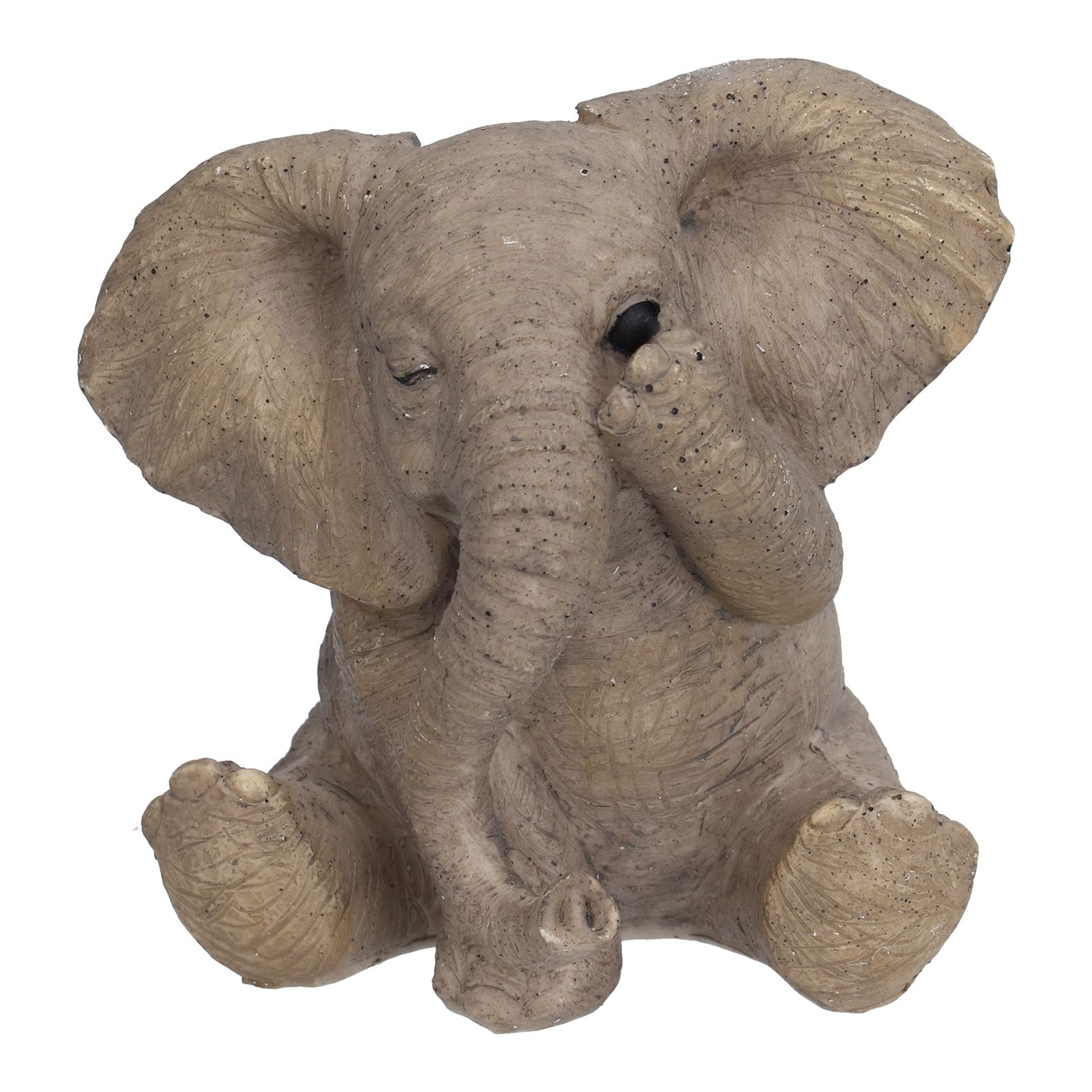 Resin Elephant Statue Crafts Cute Elephant Ornament Home Decoration for Living view 6